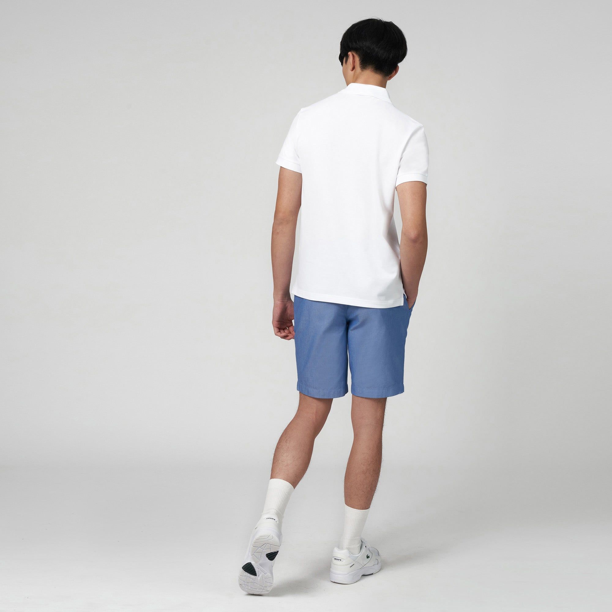 Lacoste Slim Fit Stretch Cotton Piqué Polo - White