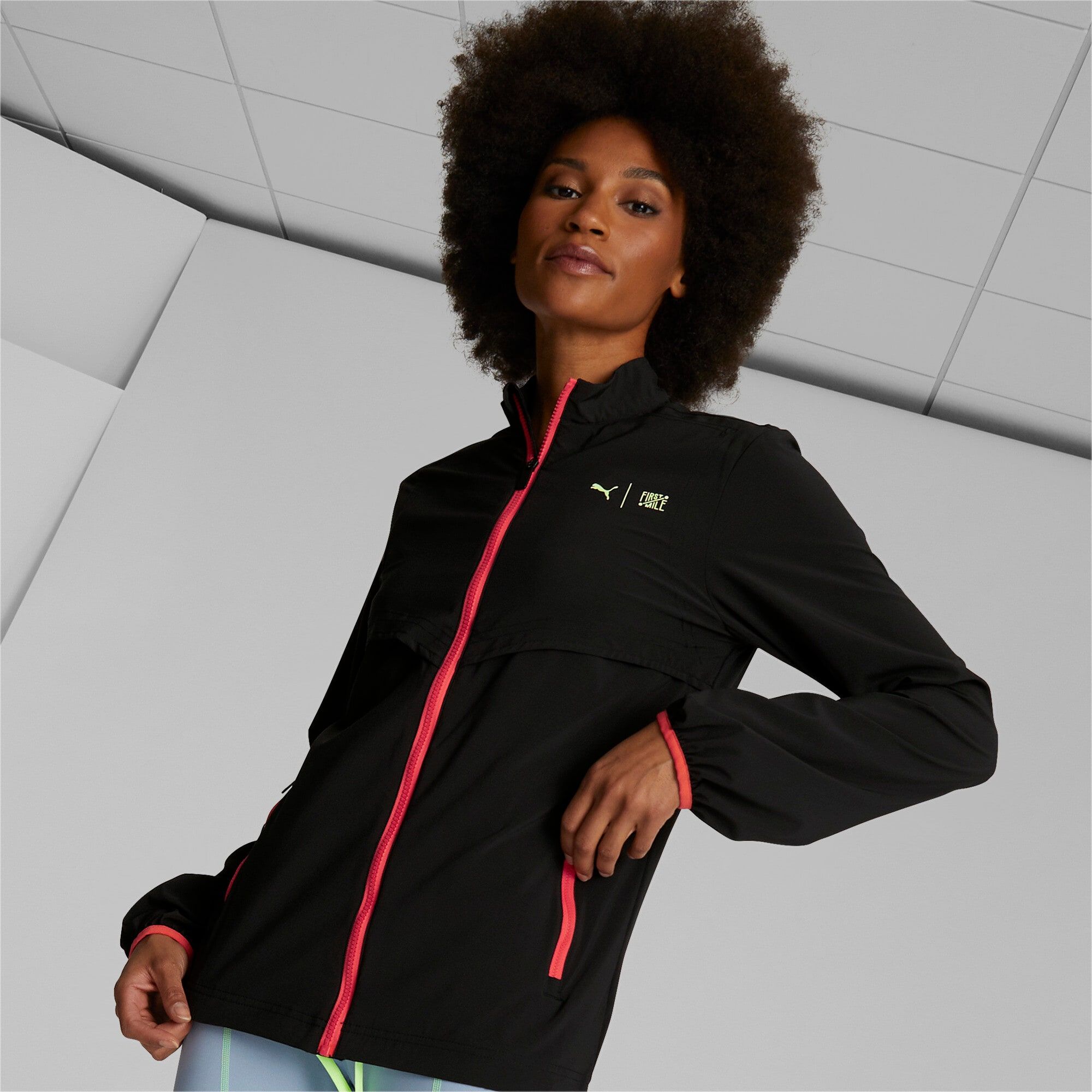PUMA x FIRST MILE Woven Running Jacket - Black