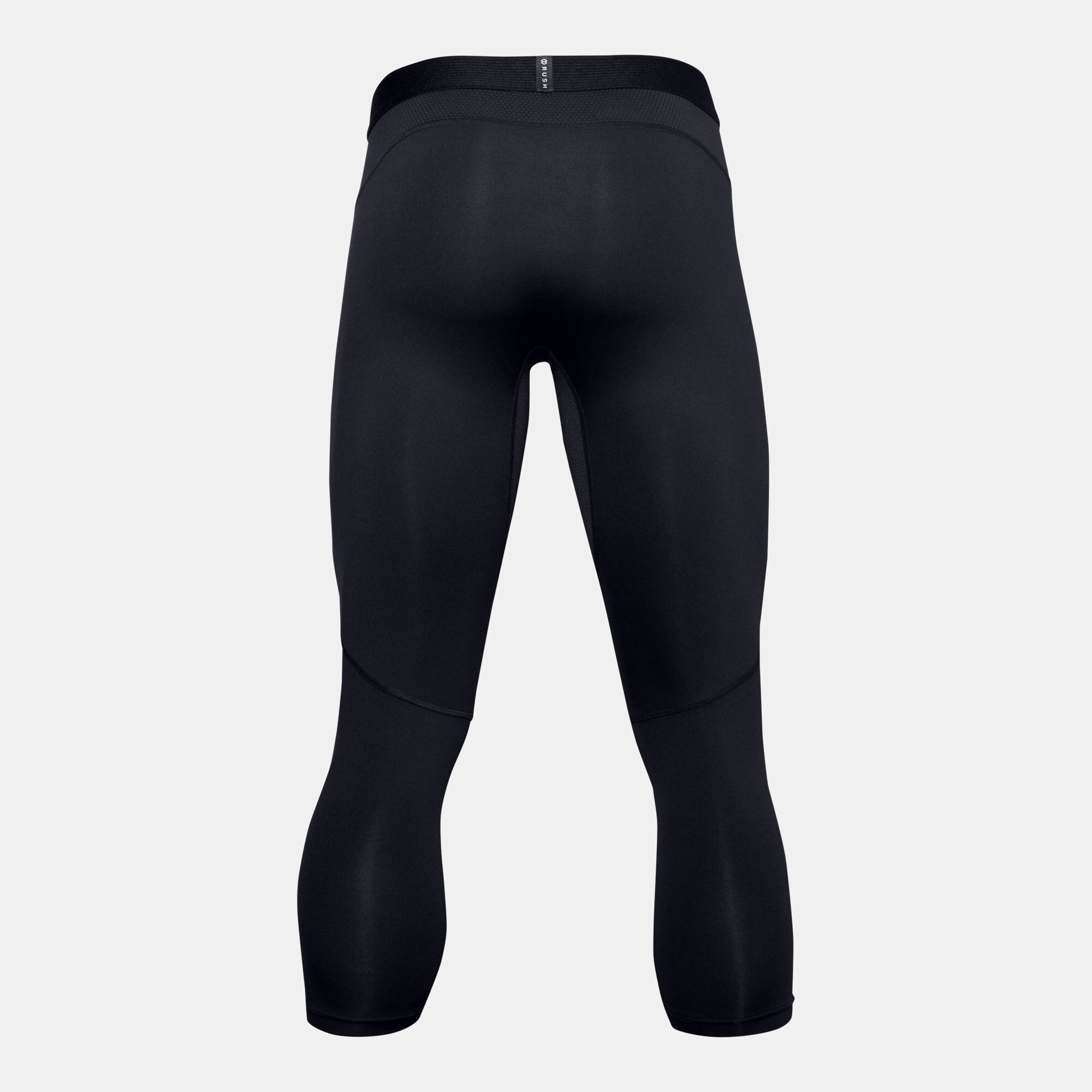  Under Armour RUSH Basketball 3/4 Leggings - Black 