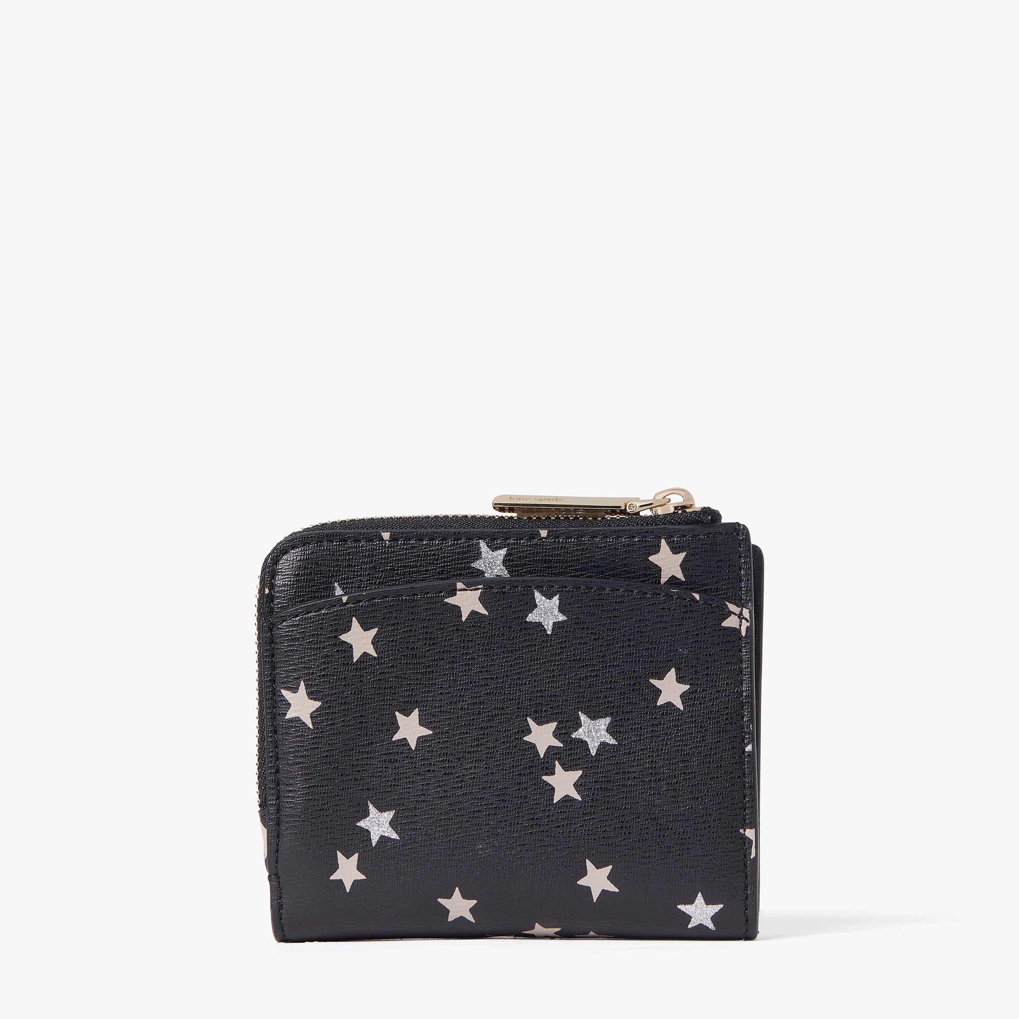 Kate Spade Spencer Confetti Stars Small Bifold Wallet - Black/Multi