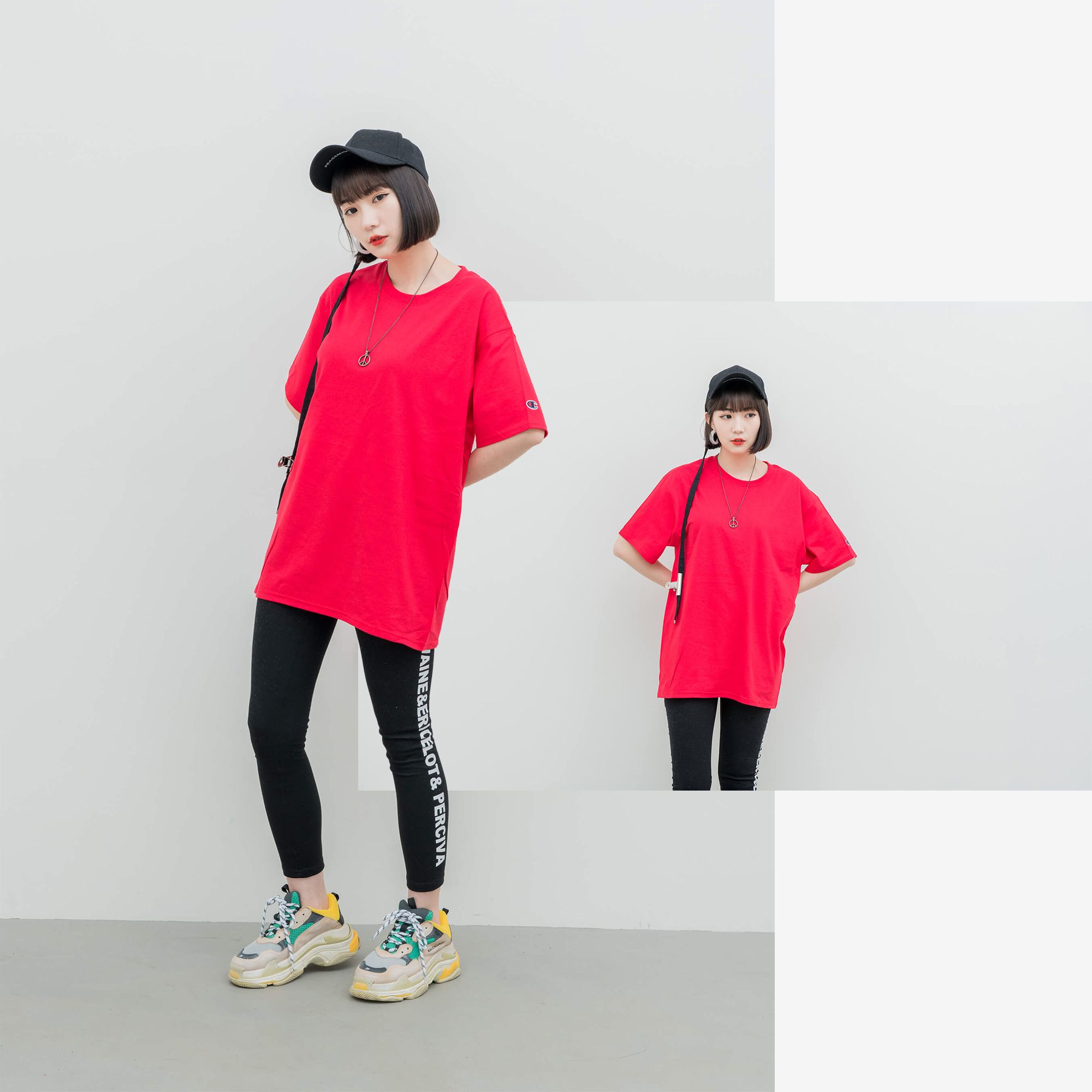 Champion T425 T-Shirt 'Red'
