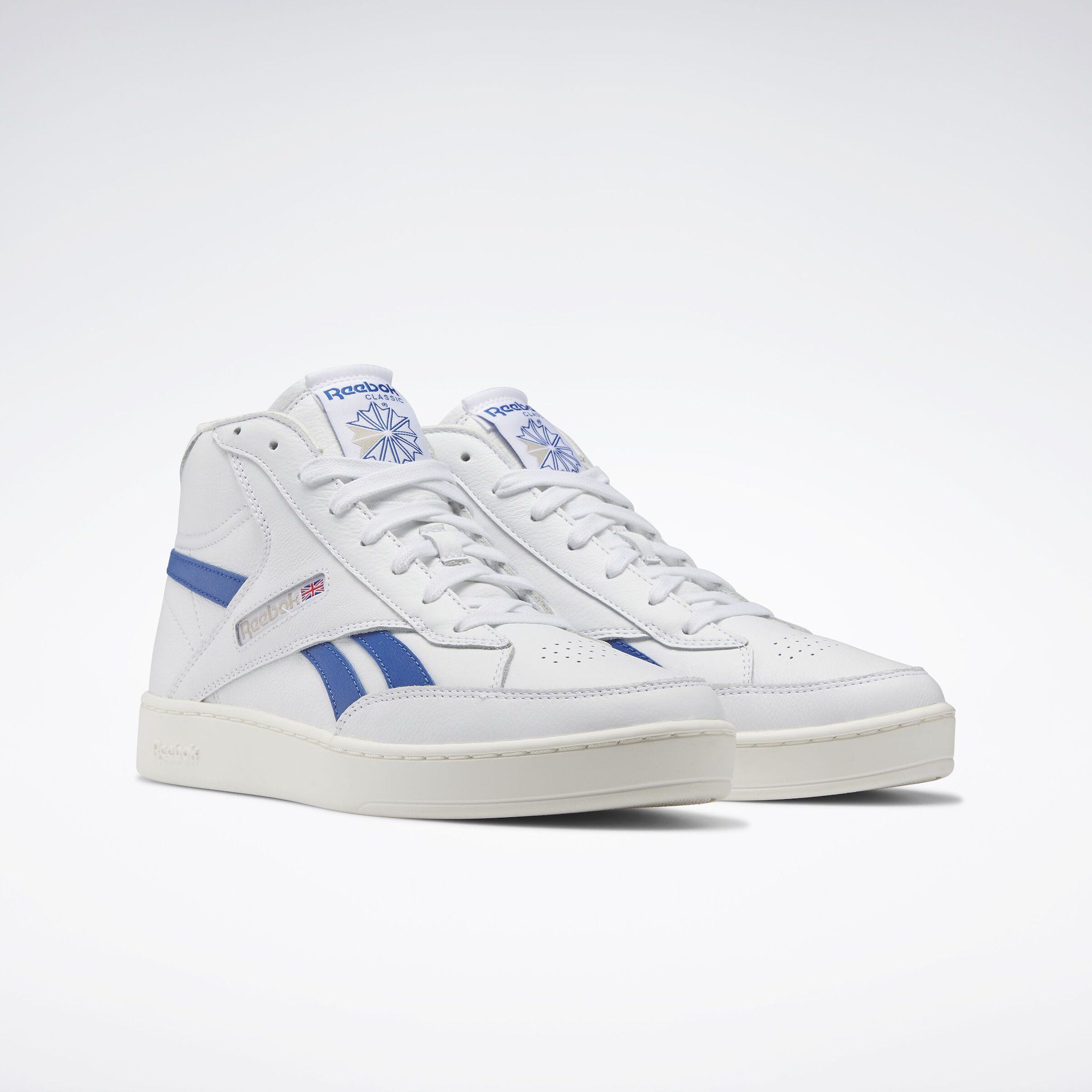  Reebok Club C 85 Form Hi - Cloud White / Vector Blue 