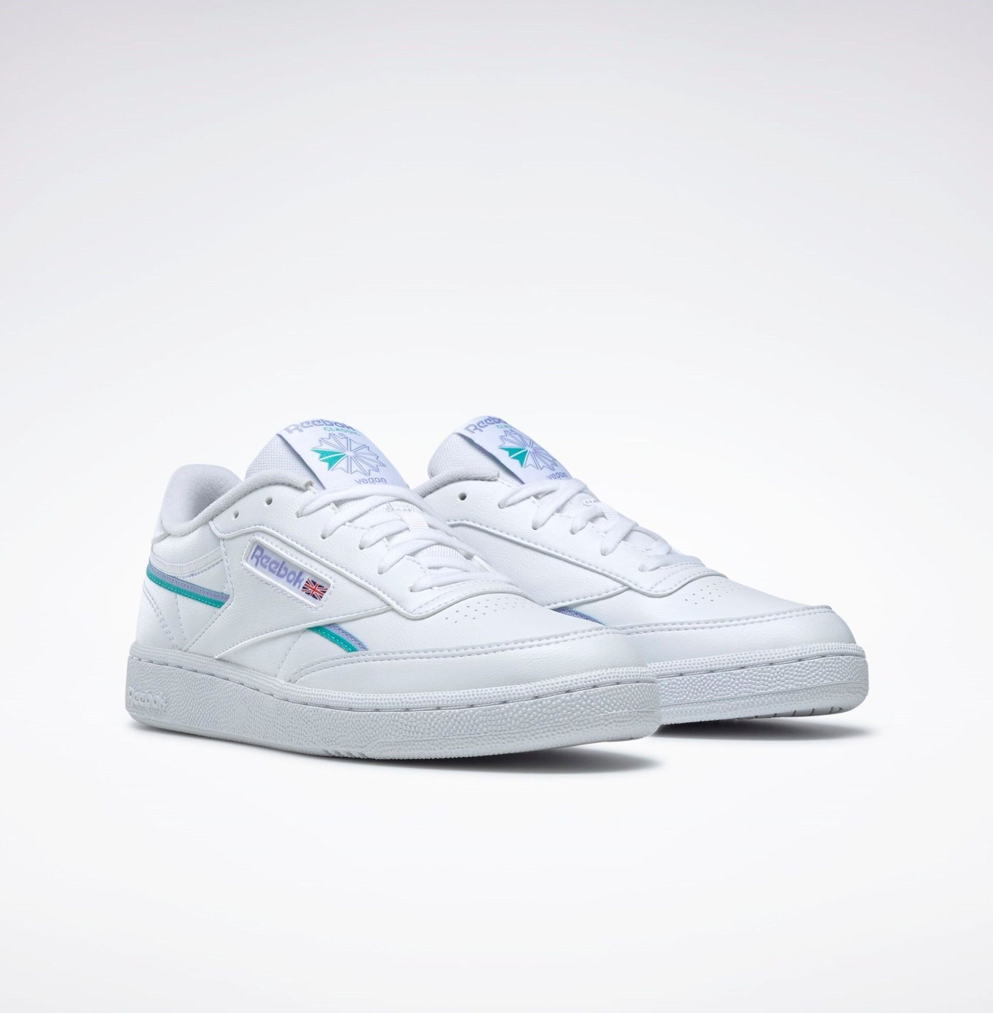  Reebok Club C 85 Vegan - Lilac Glow / Classic Teal 