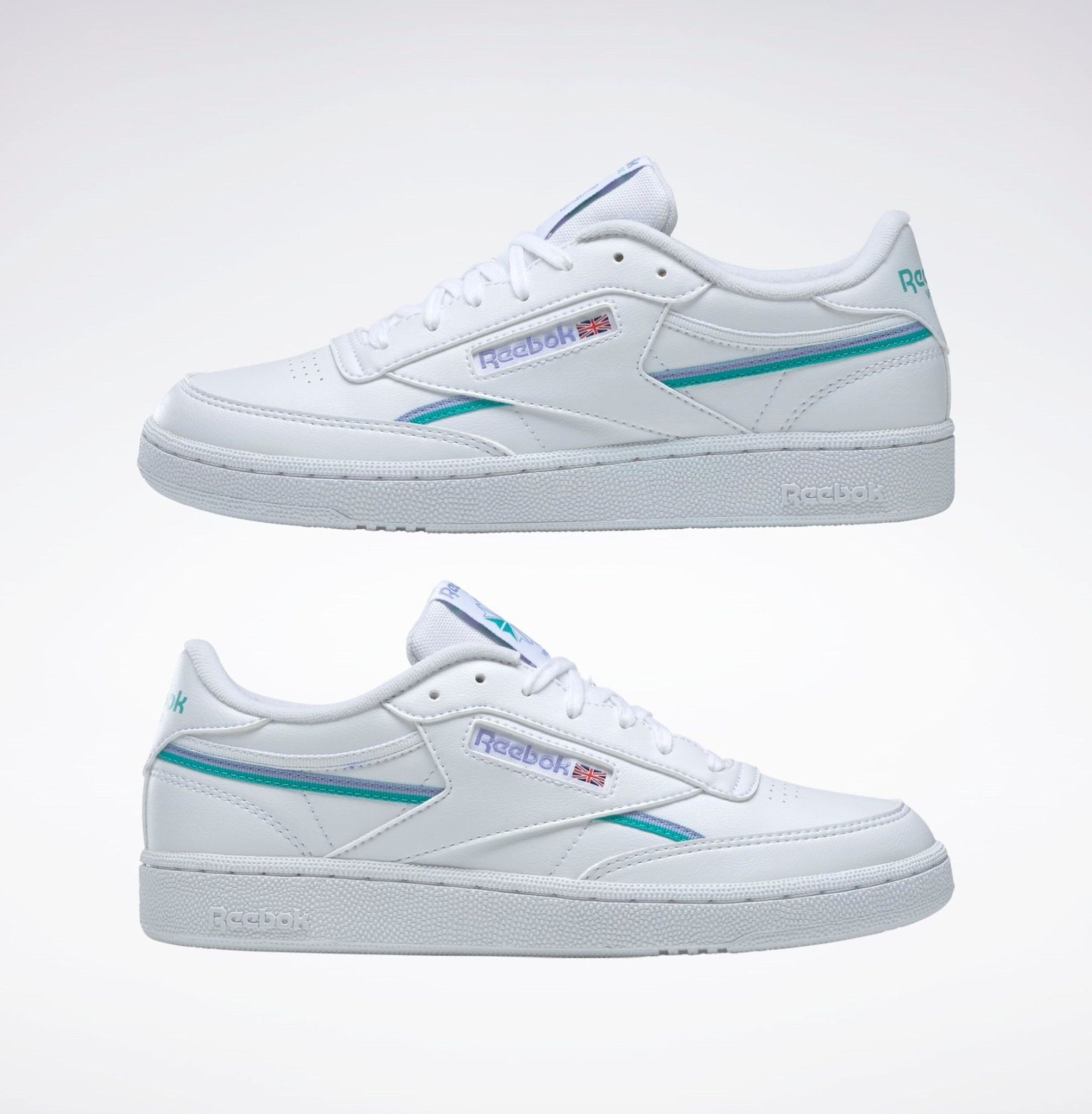  Reebok Club C 85 Vegan - Lilac Glow / Classic Teal 