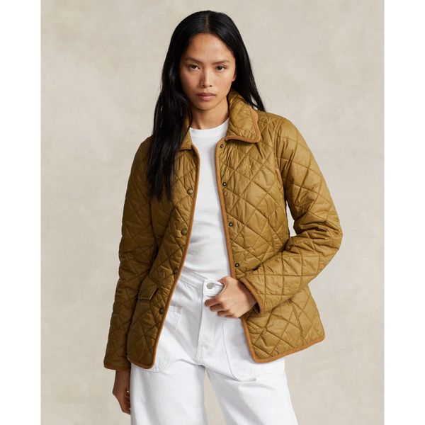  Polo Ralph Lauren Water-Repellant Quilted Jacket - Beige 