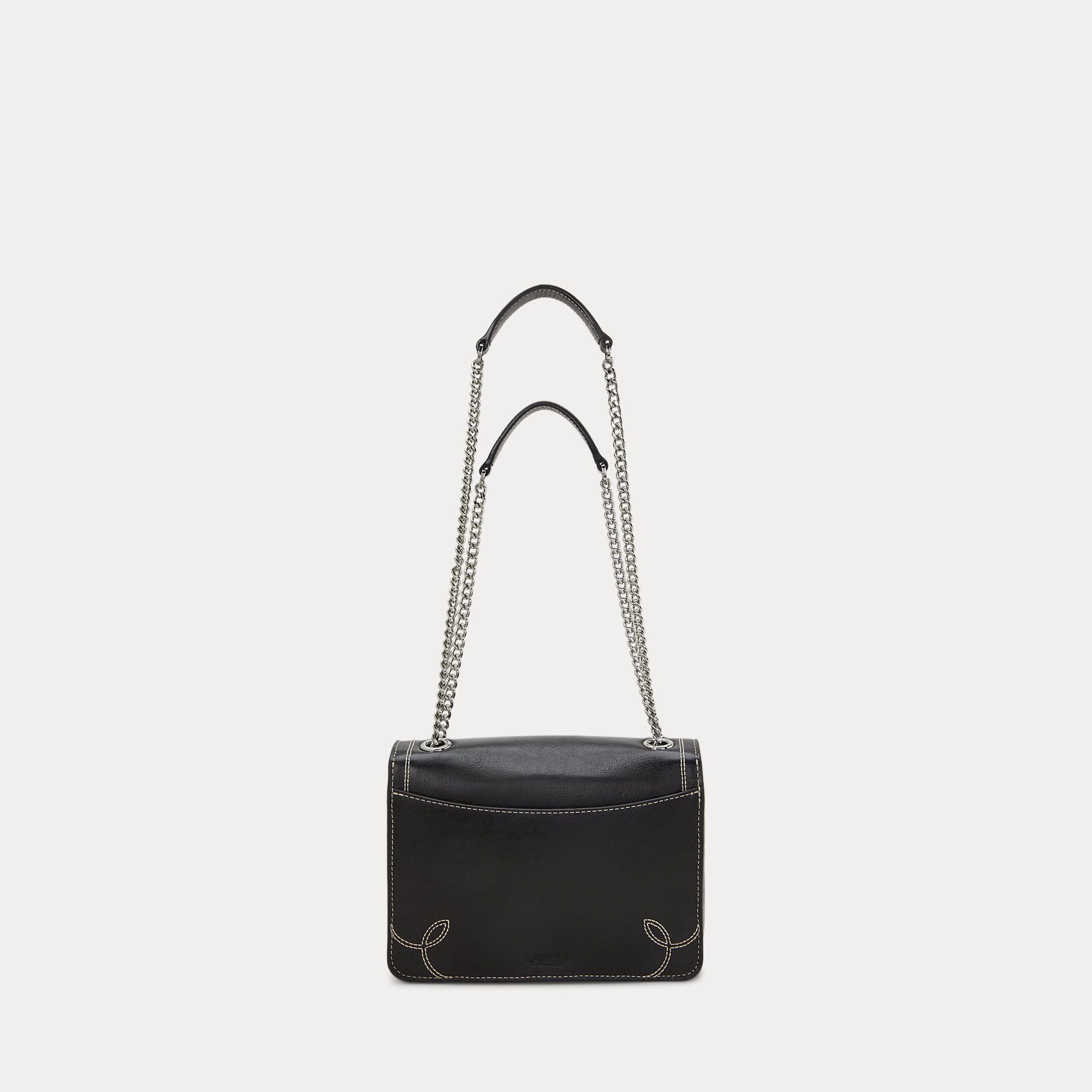 Lauren Ralph Lauren Stitched Small Bradley Convertible Bag - Black