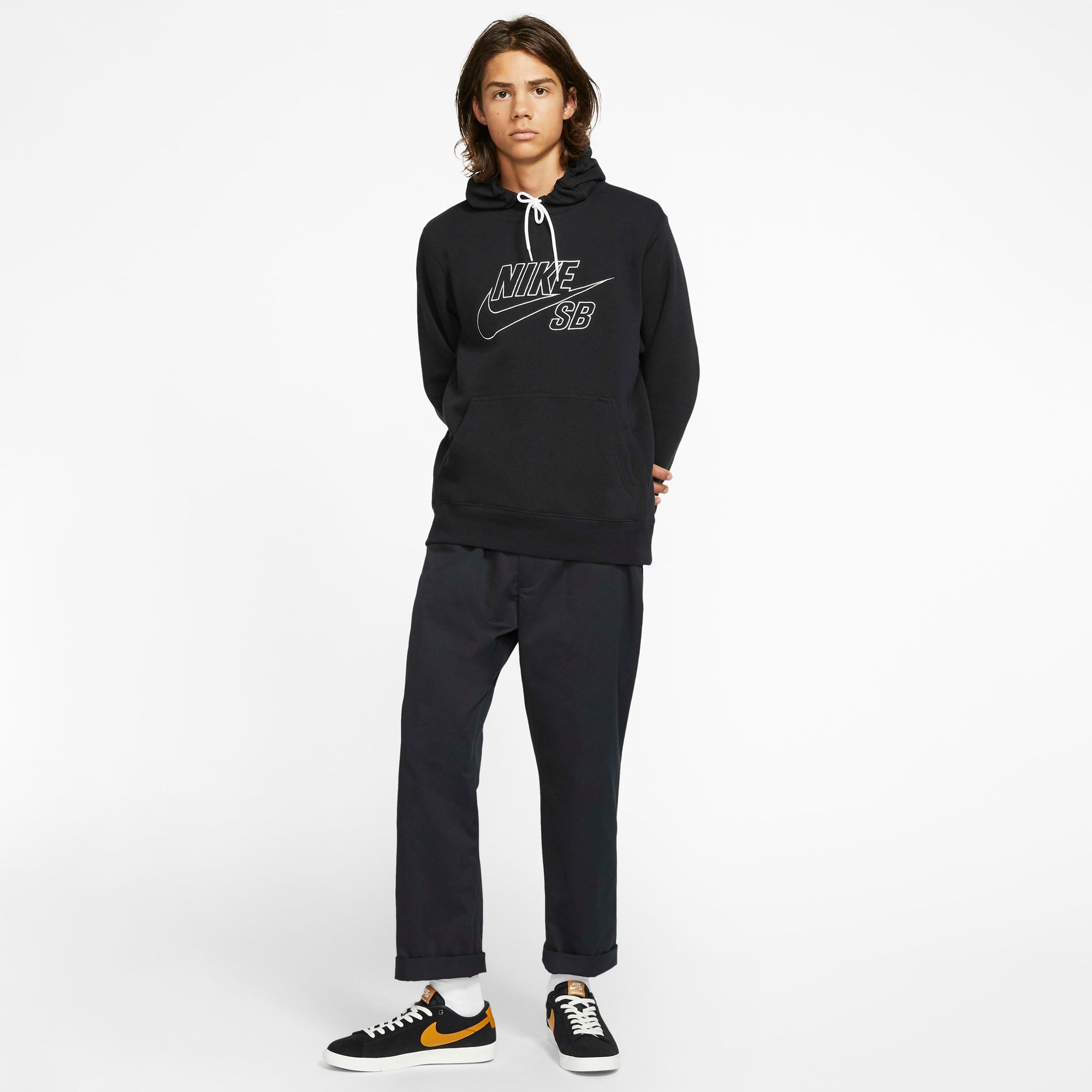 Nike SB Pullover Hoodie - Black