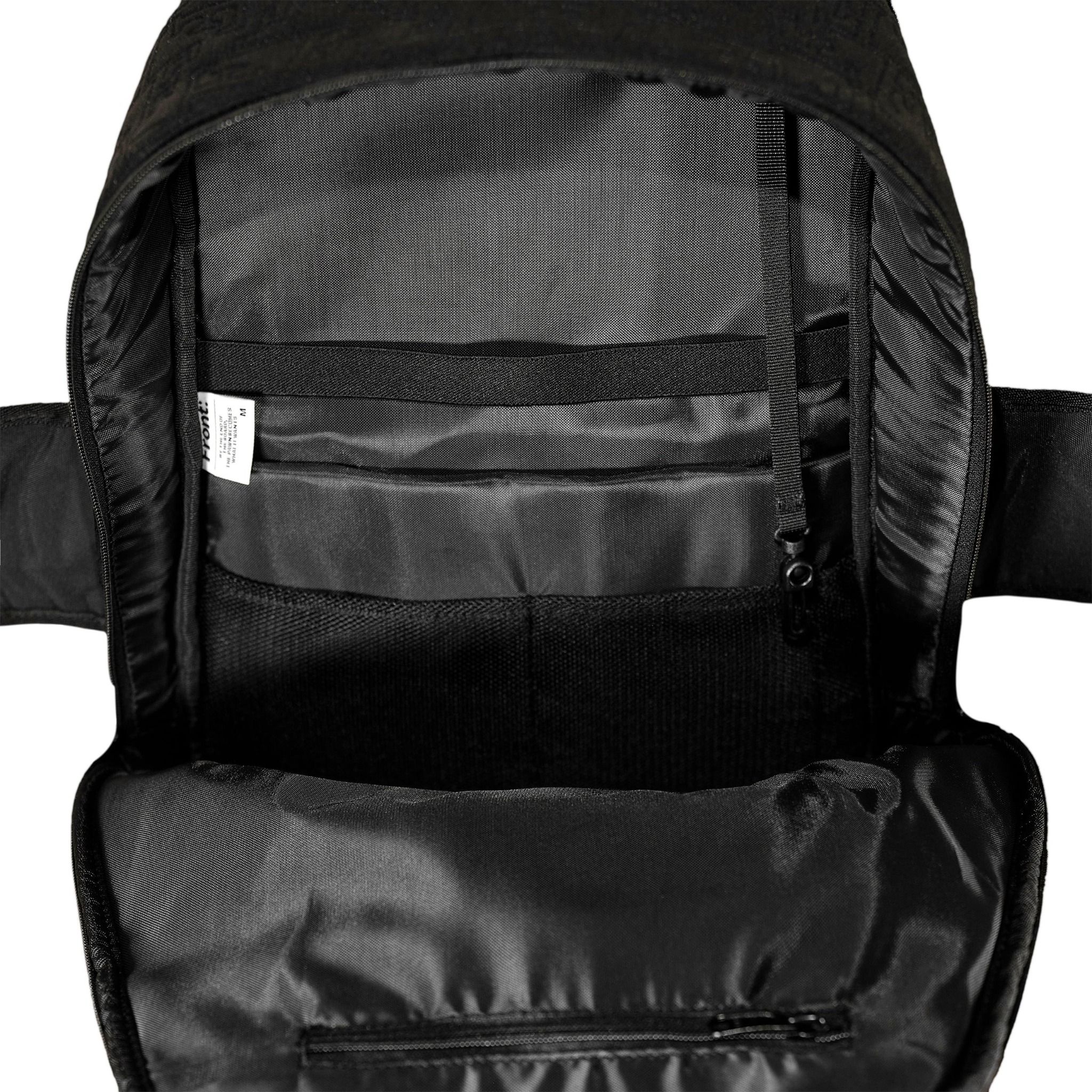  FRONT Queening The Pawn Backpack SB22 - BLACK - M 