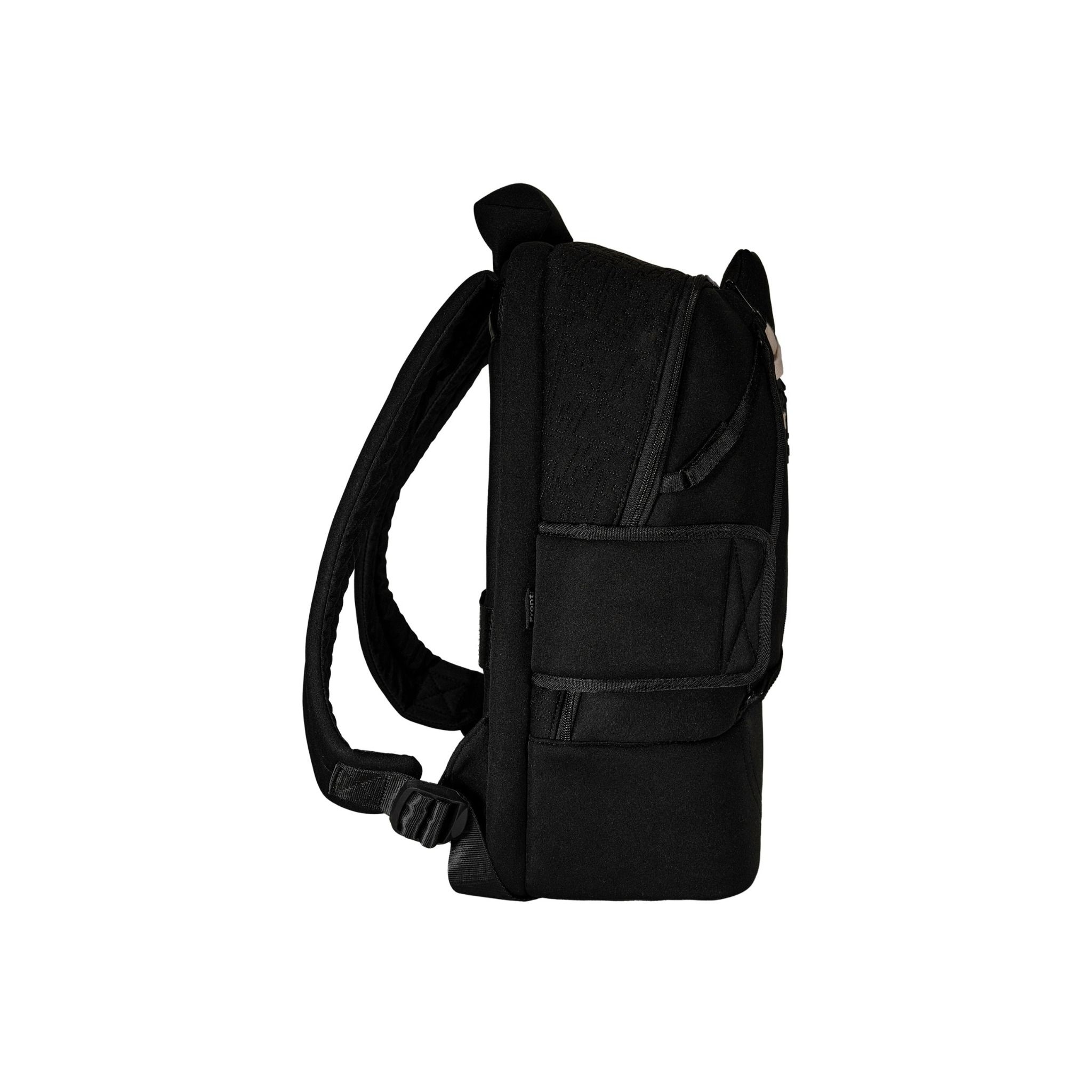  FRONT Queening The Pawn Backpack SB22 - BLACK - M 