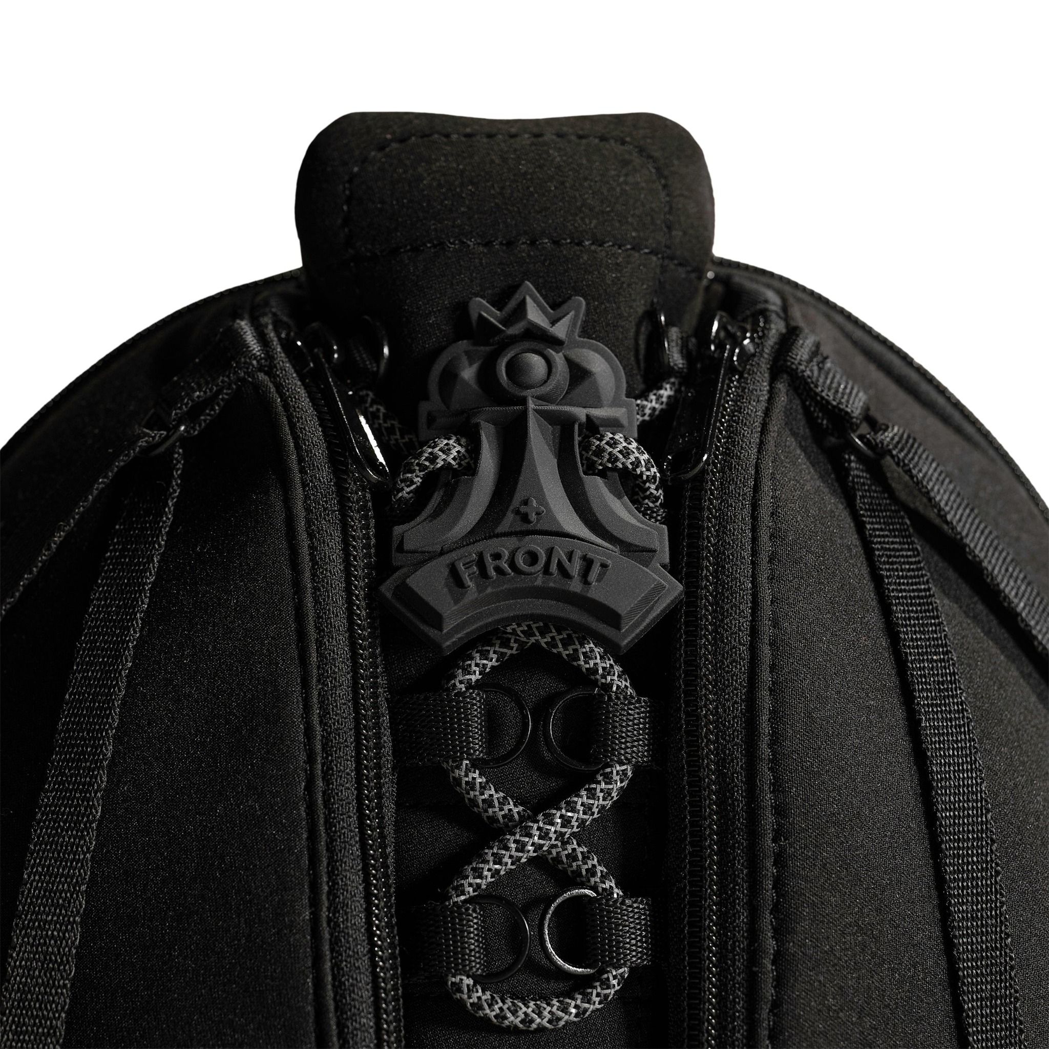  FRONT Queening The Pawn Backpack SB22 - BLACK - S 