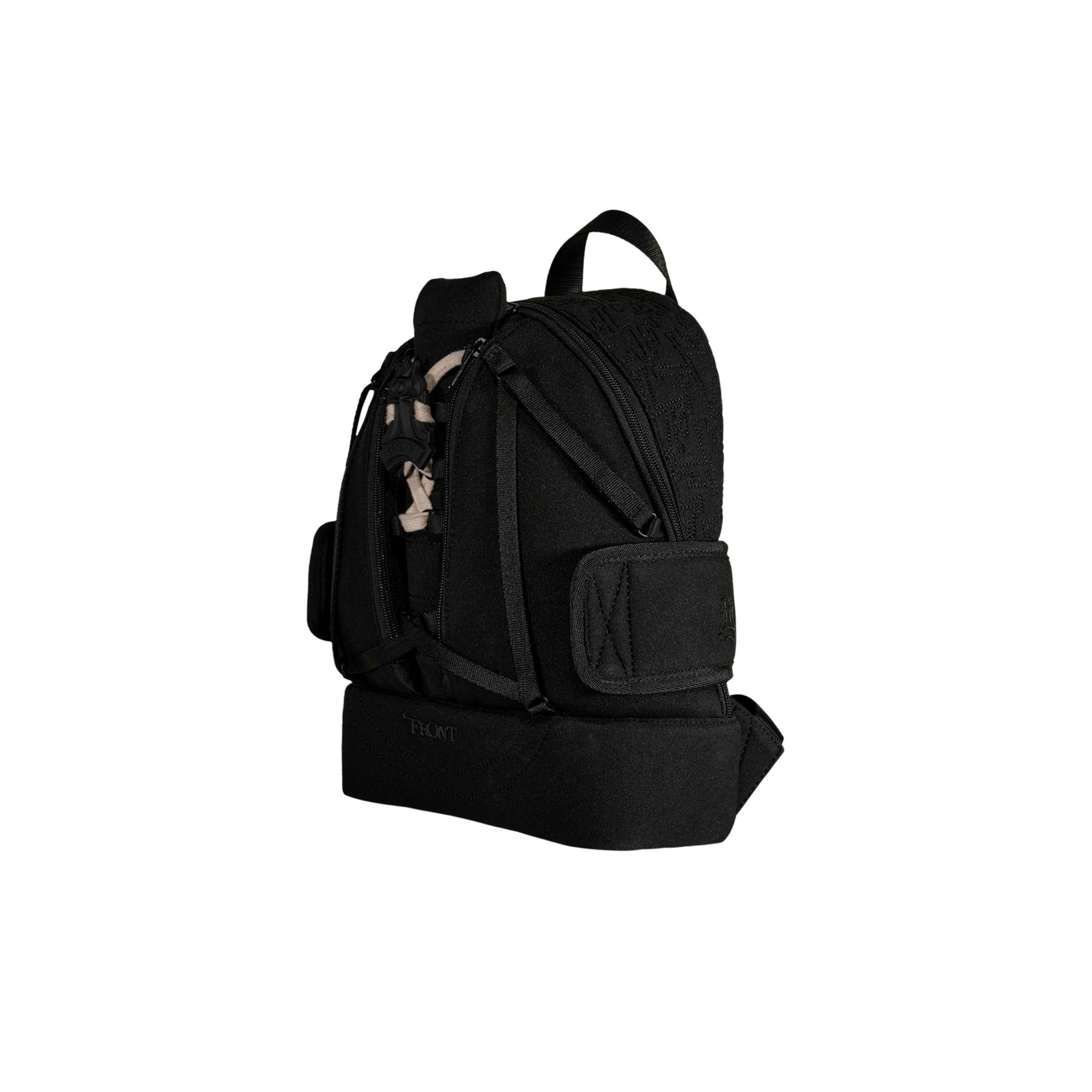  FRONT Queening The Pawn Backpack SB22 - BLACK - S 