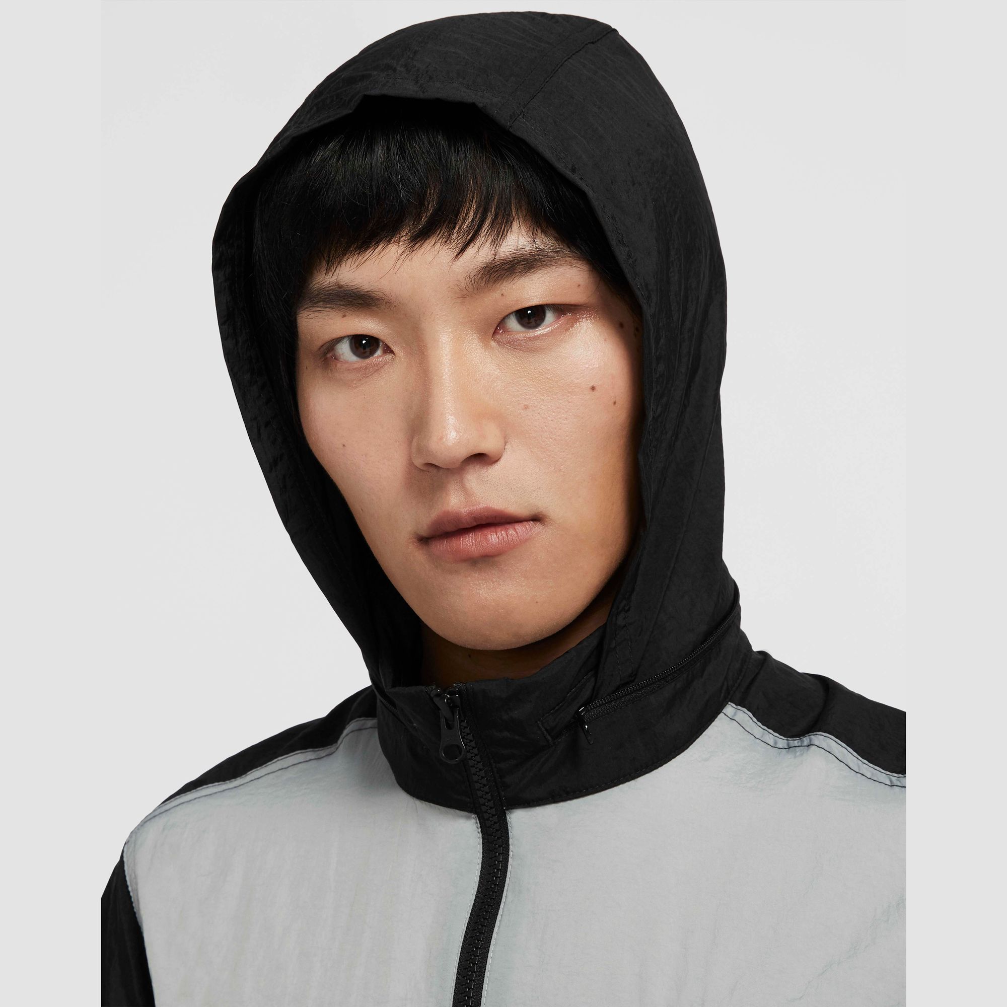 Nike Sportswear Hooded Jacket - Black/Grey