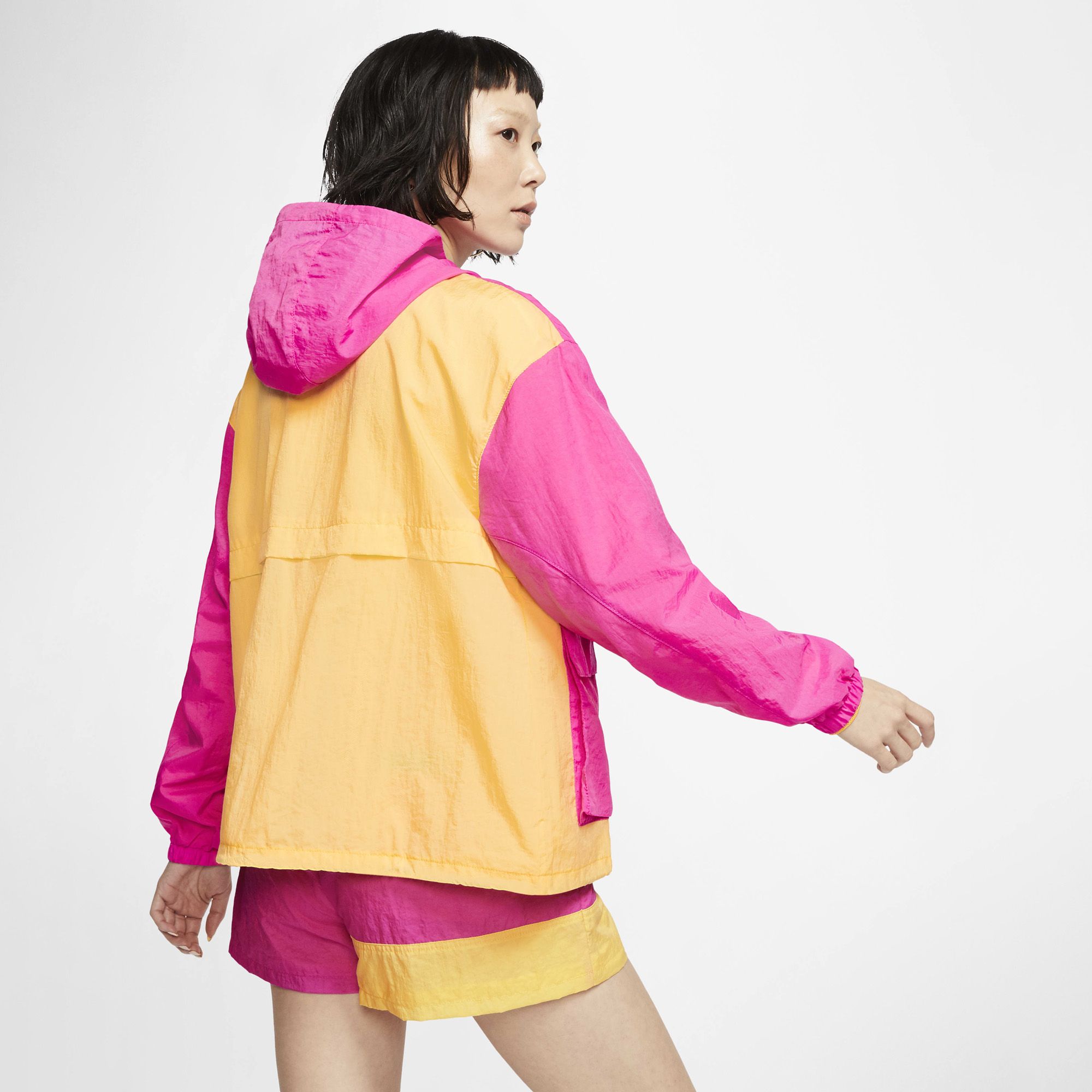 Nike Sportswear Icon Clash Woven Jacket - Fire Pink/Topaz Gold/Sapphire
