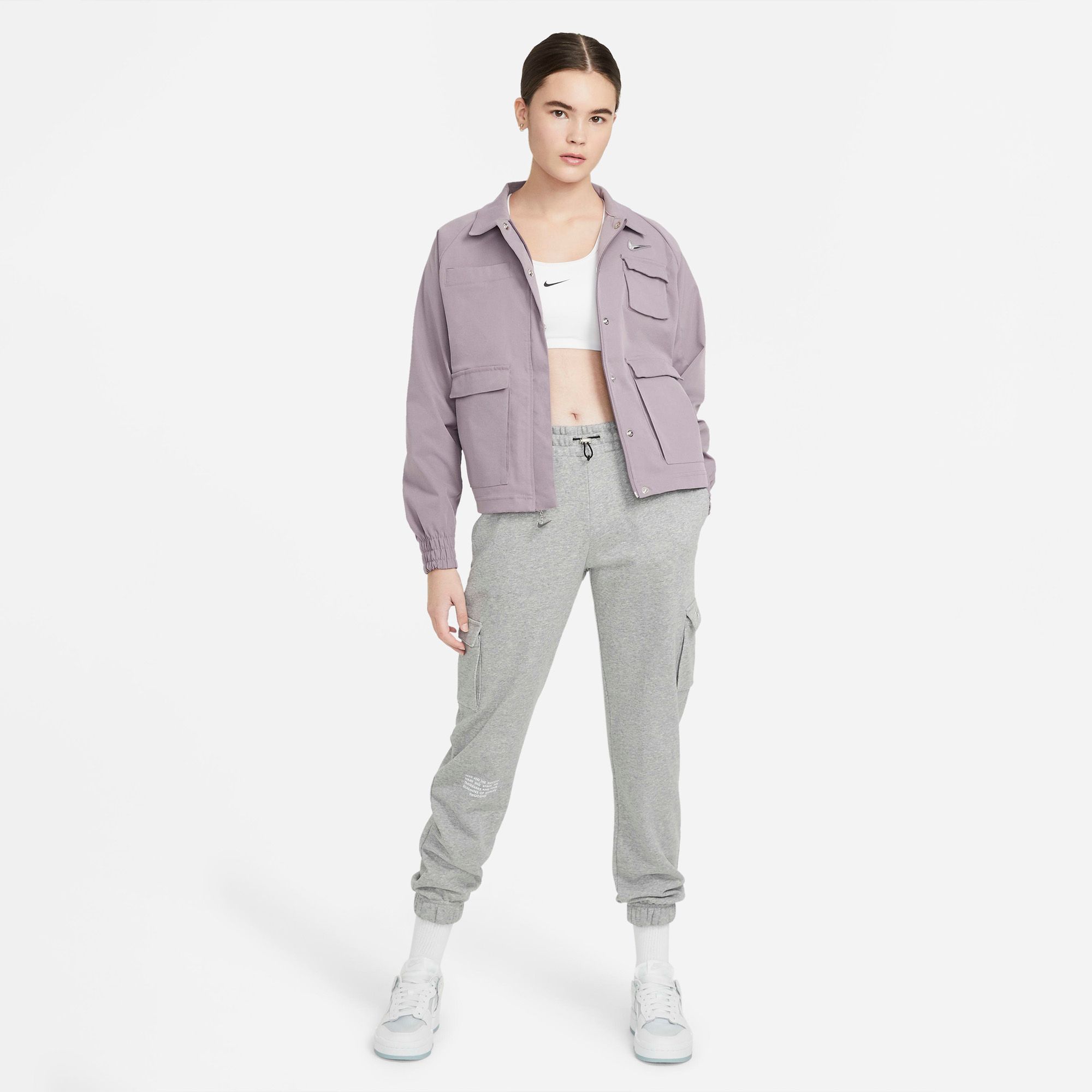 Nike Sportswear Swoosh Woven Jacket - Purple