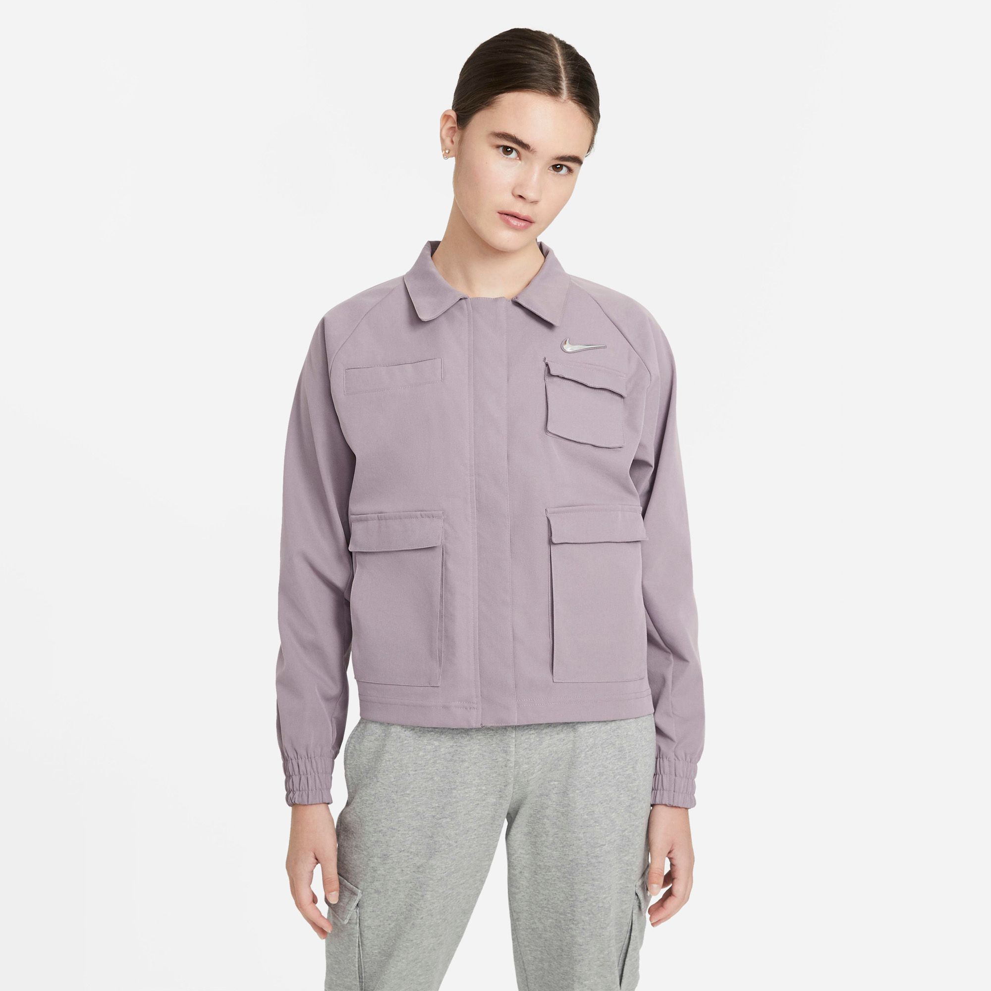 Nike Sportswear Swoosh Woven Jacket - Purple