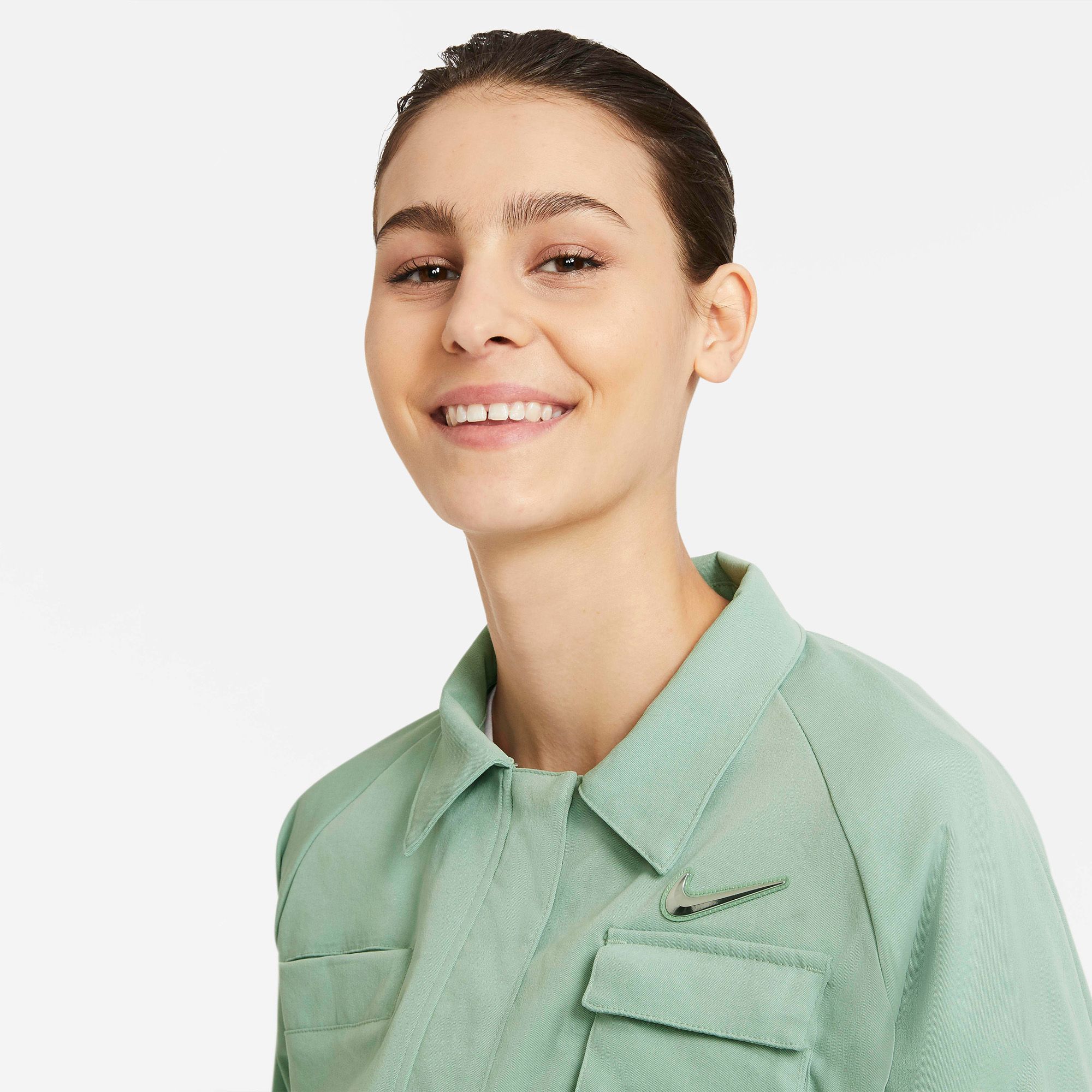 Nike Sportswear Swoosh Woven Jacket - Steam