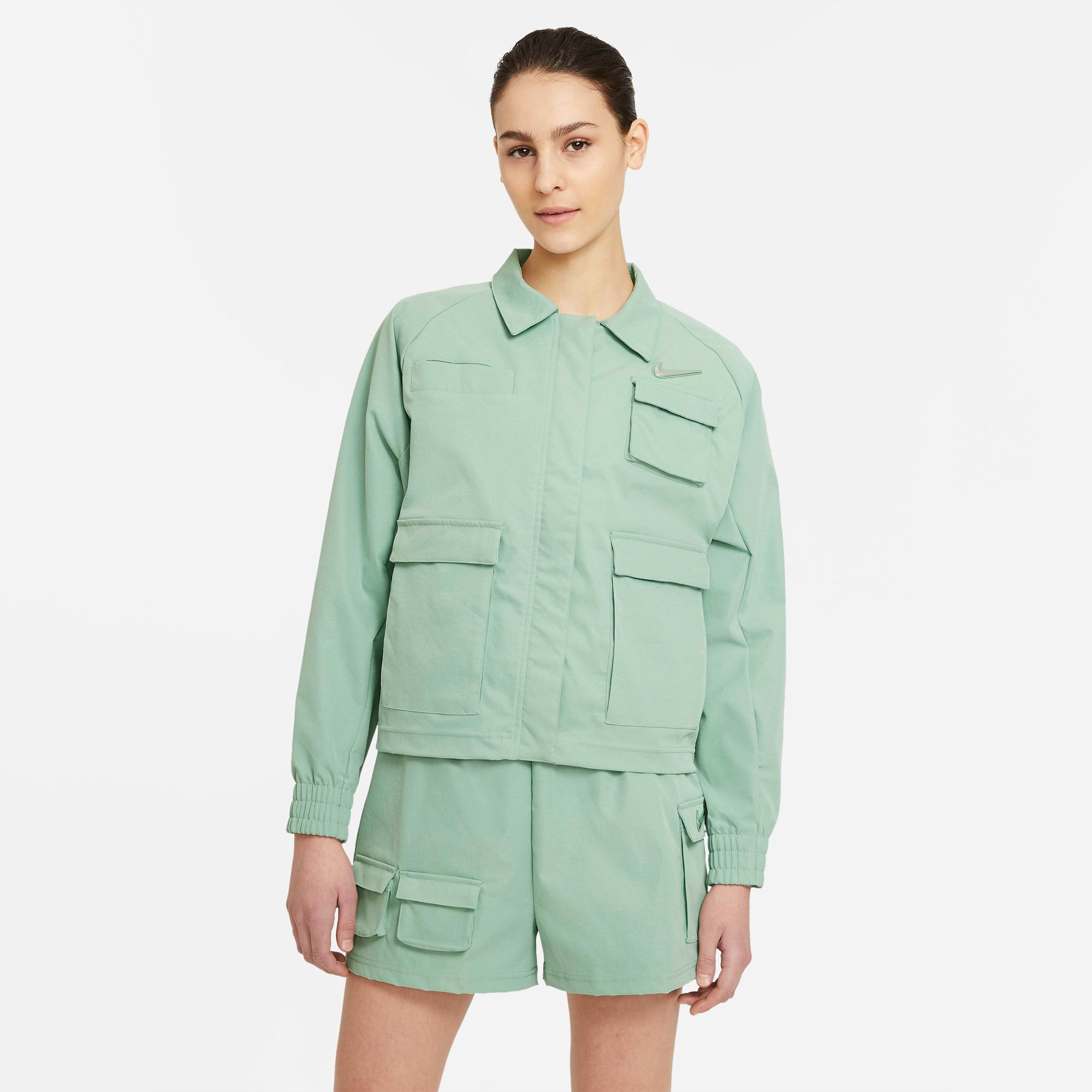 Nike Sportswear Swoosh Woven Jacket - Steam