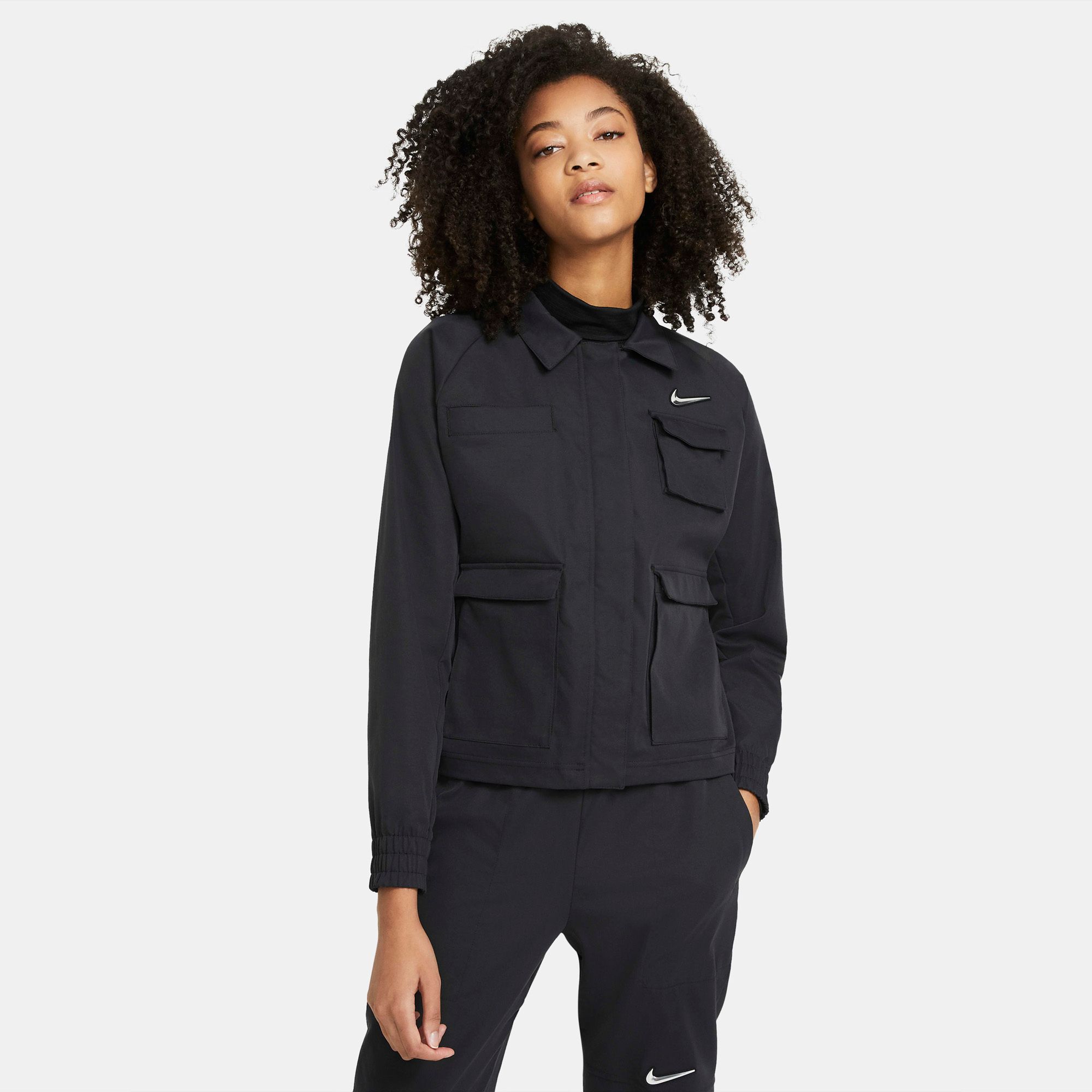 Nike Sportswear Swoosh Woven Jacket - Black