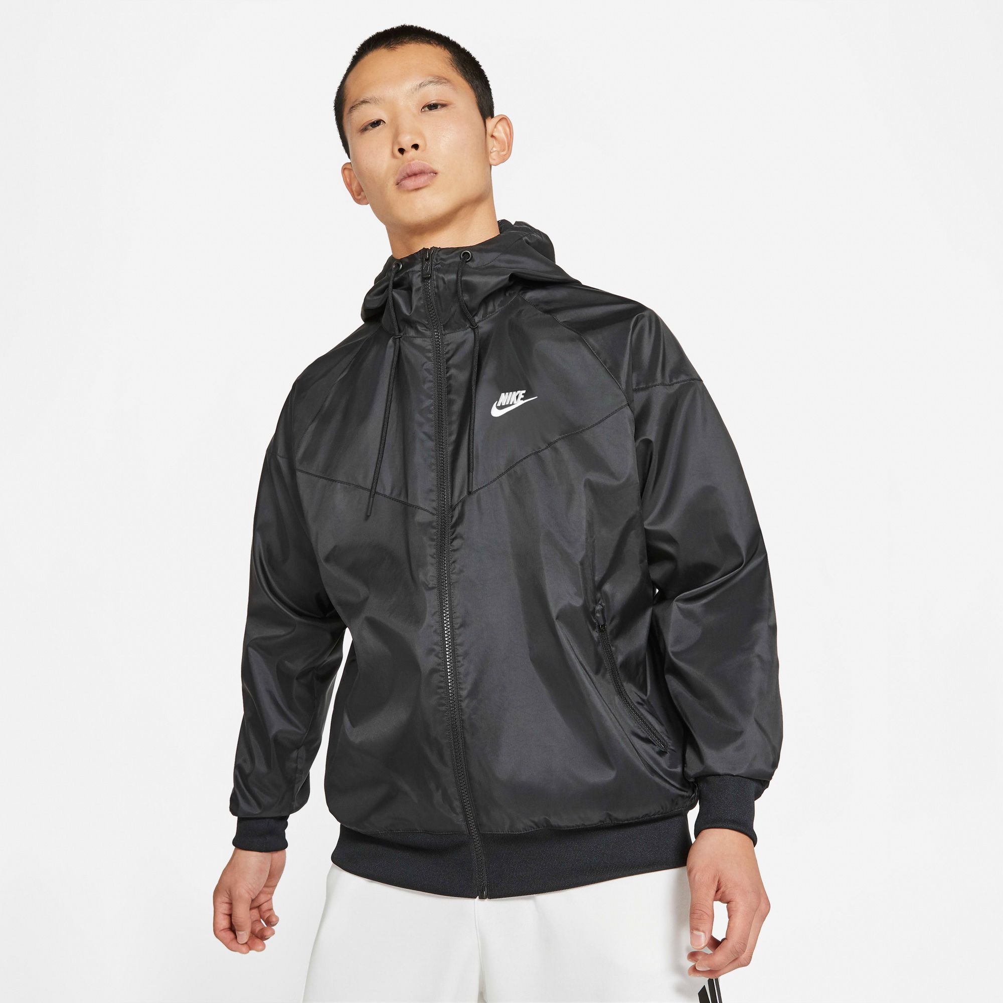  Nike Sportswear Windrunner Hooded Jacket - Black/Black 