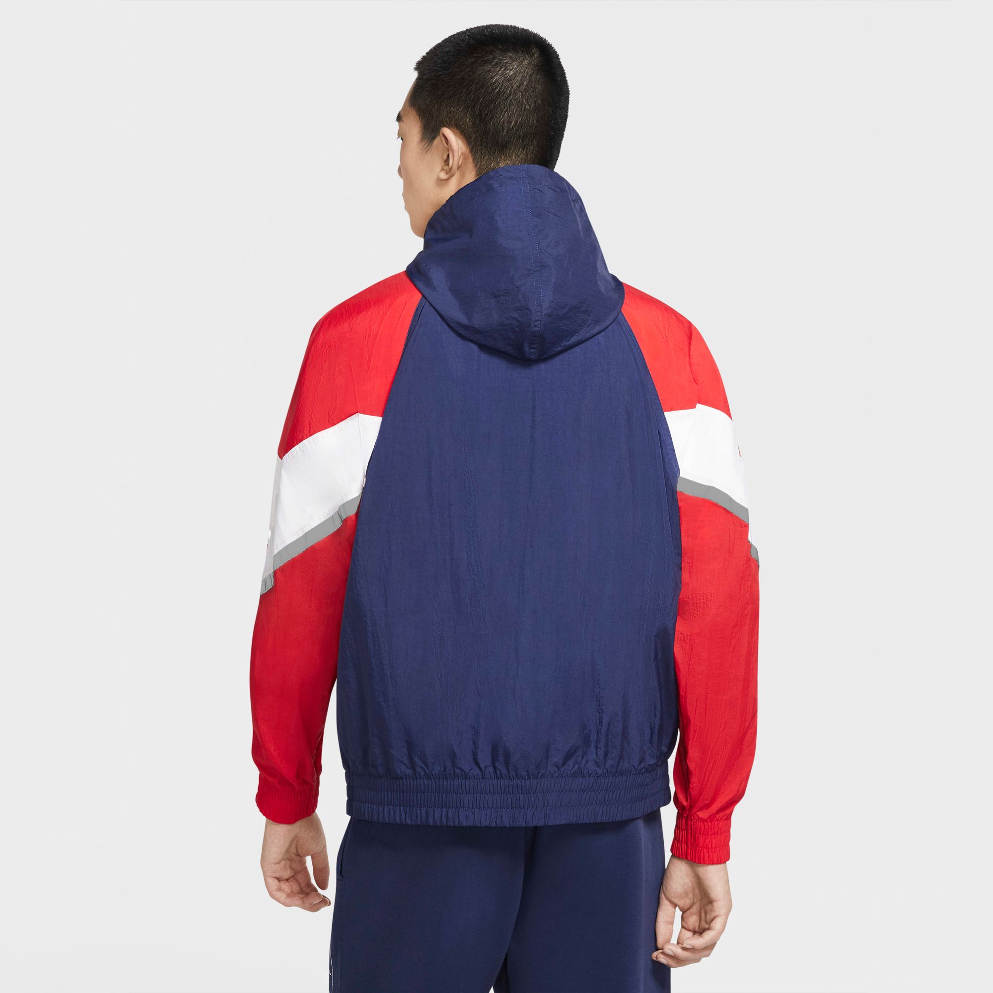 Nike Sportswear Windrunner+ Hooded Jacket - Midnight Navy/University Red
