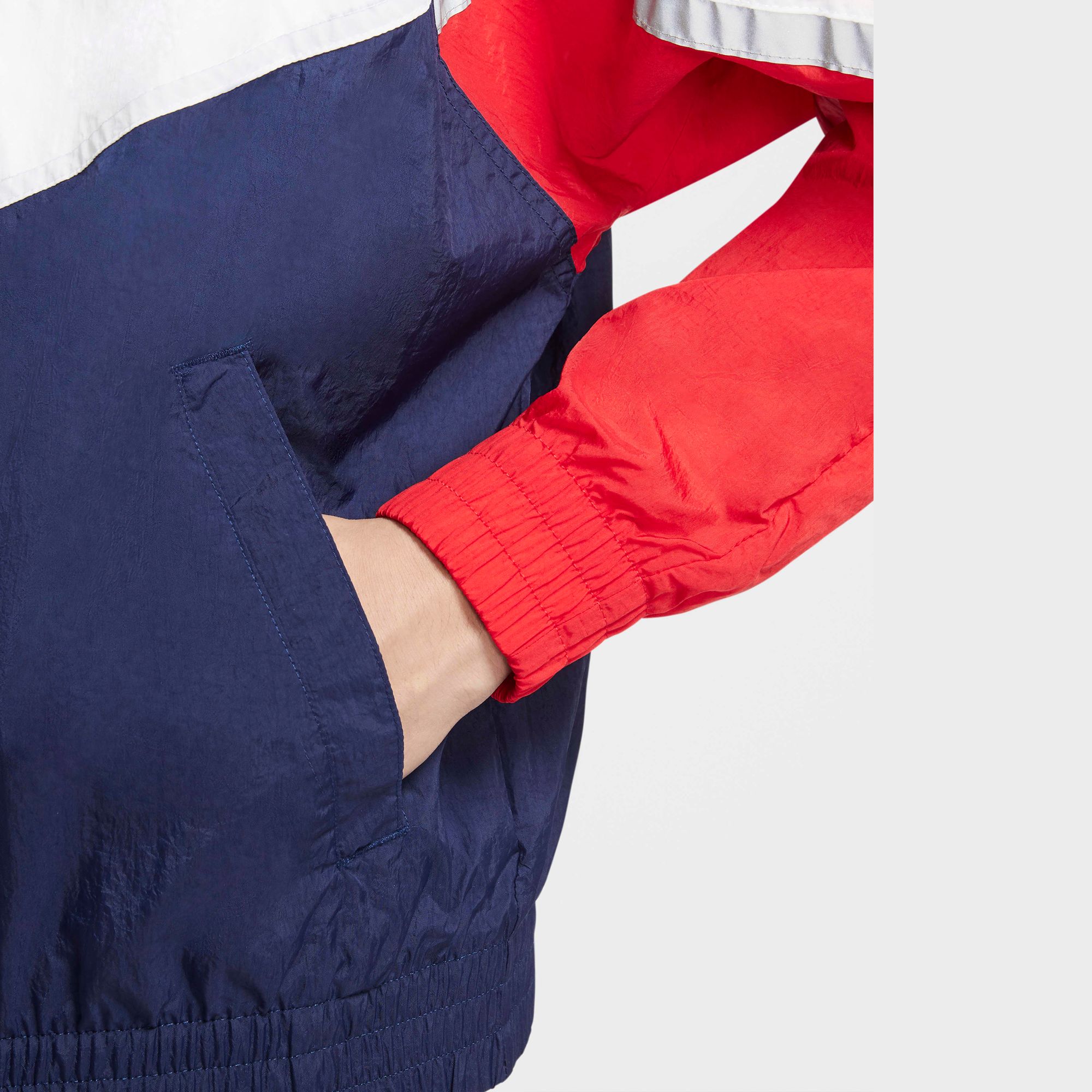 Nike Sportswear Windrunner+ Hooded Jacket - Midnight Navy/University Red