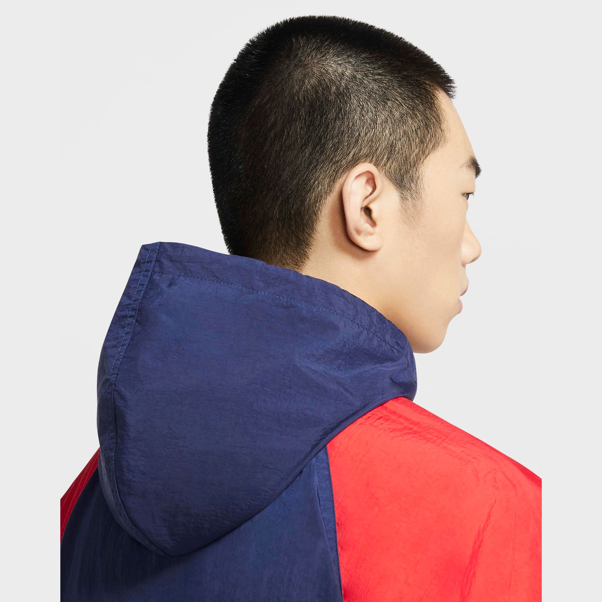 Nike Sportswear Windrunner+ Hooded Jacket - Midnight Navy/University Red