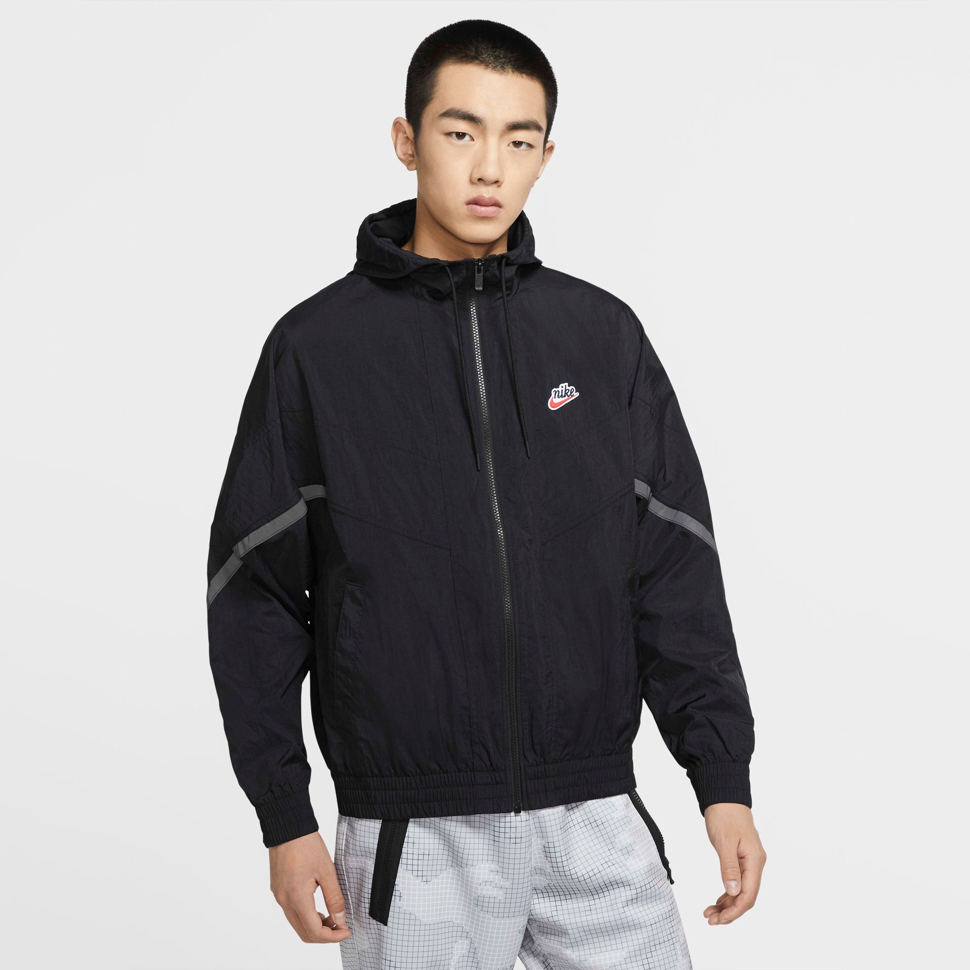 Nike Sportswear Windrunner+ Hooded Jacket - Black/Black