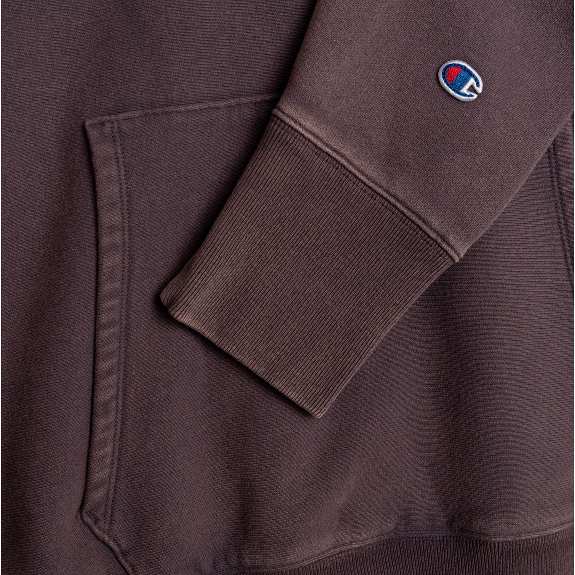 Champion Premium Acid Wash Reverse Weave Hoodie - Black