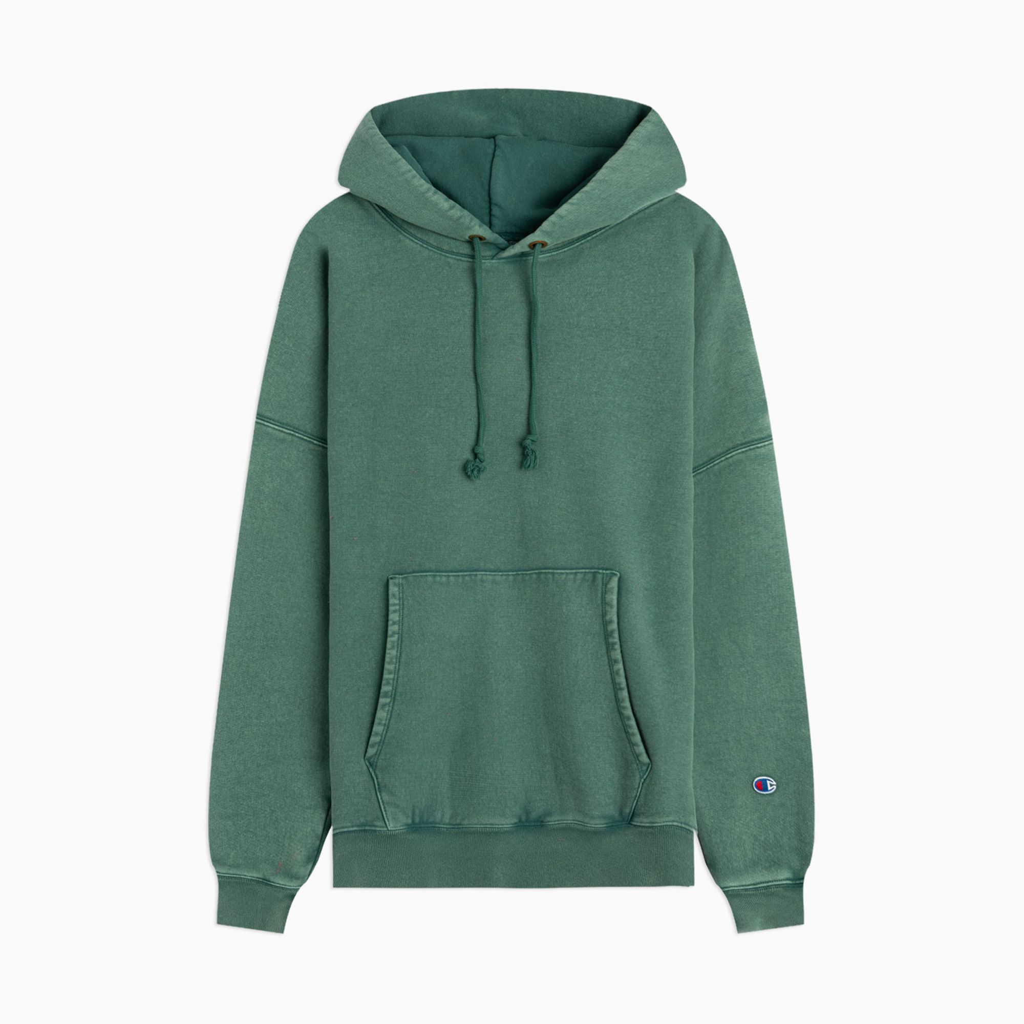 Champion Premium Acid Wash Reverse Weave Hoodie - Teal Blue