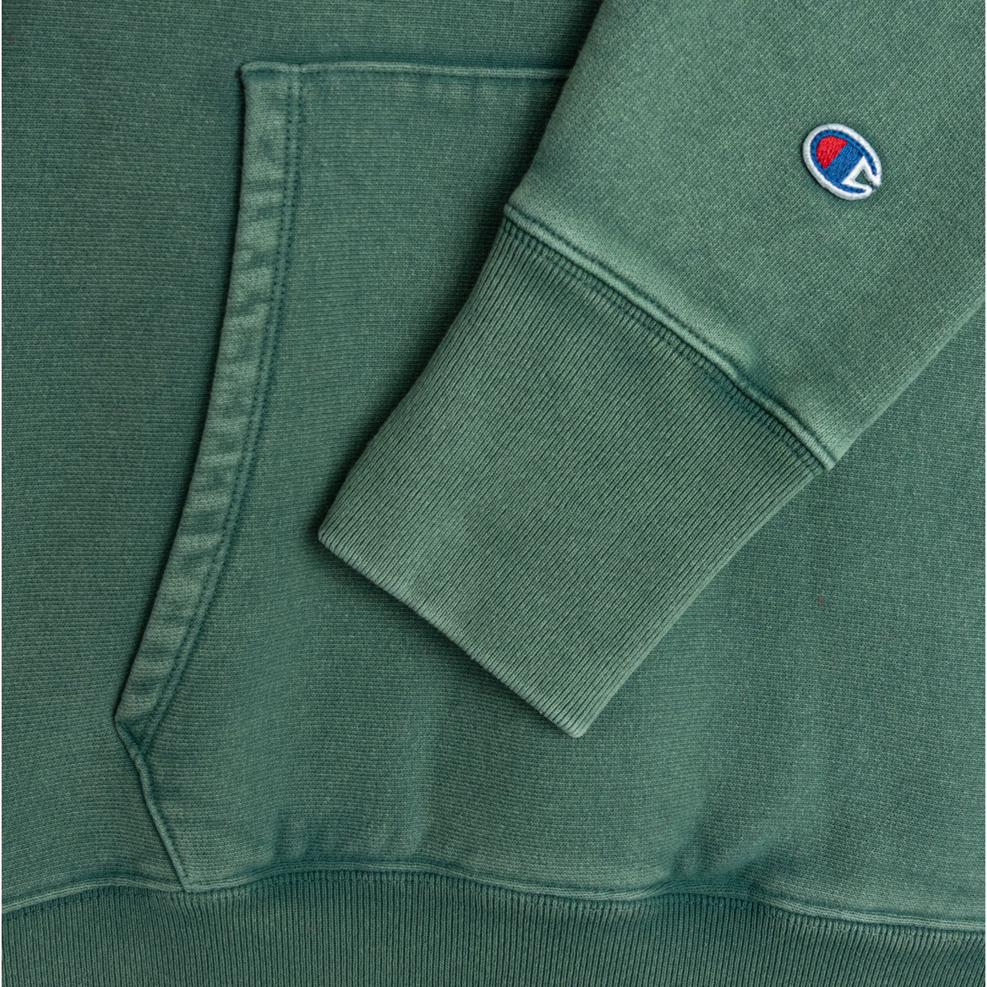 Champion Premium Acid Wash Reverse Weave Hoodie - Teal Blue