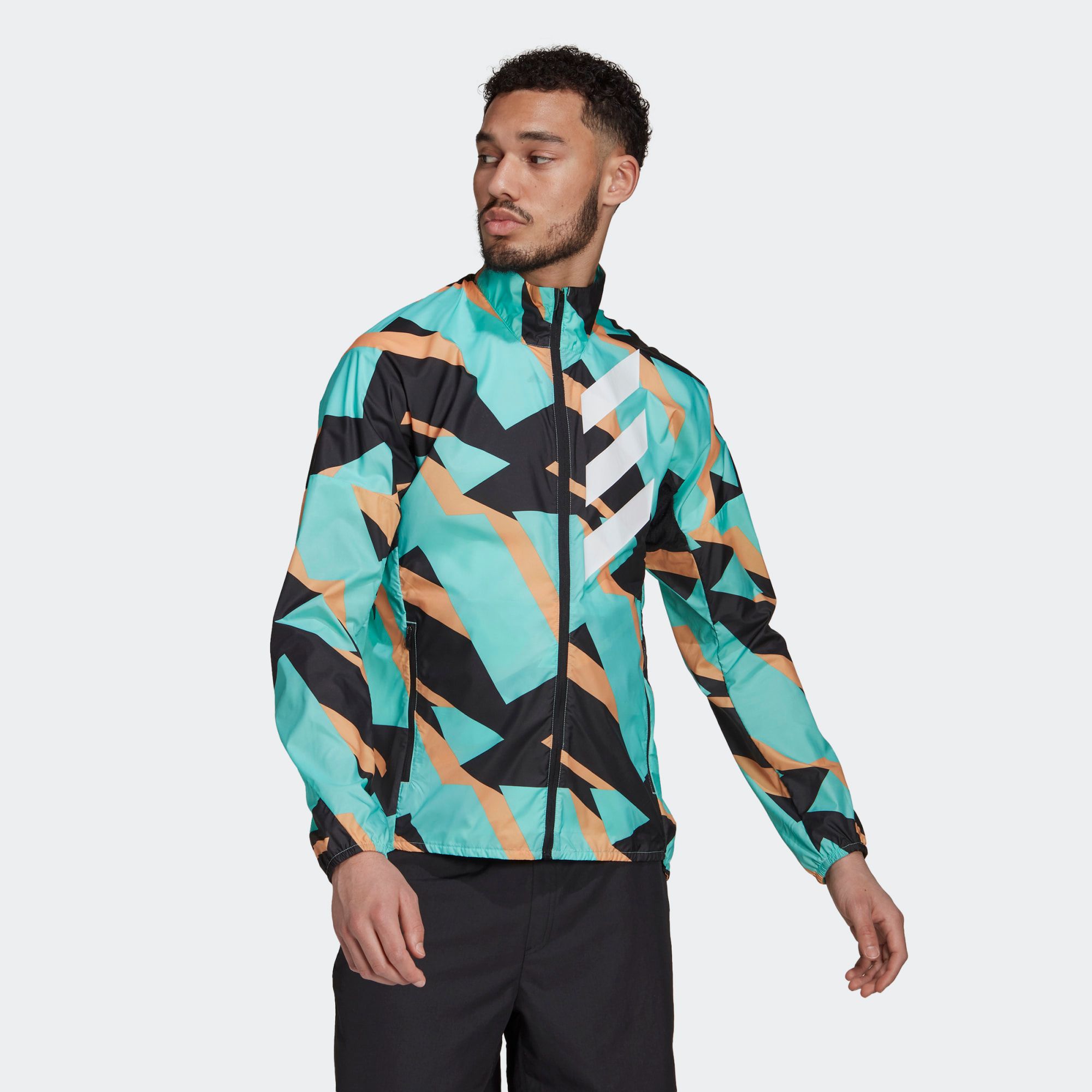  adidas Terrex Parley Agravic WIND.RDY Windbreaker - Acid Mint 