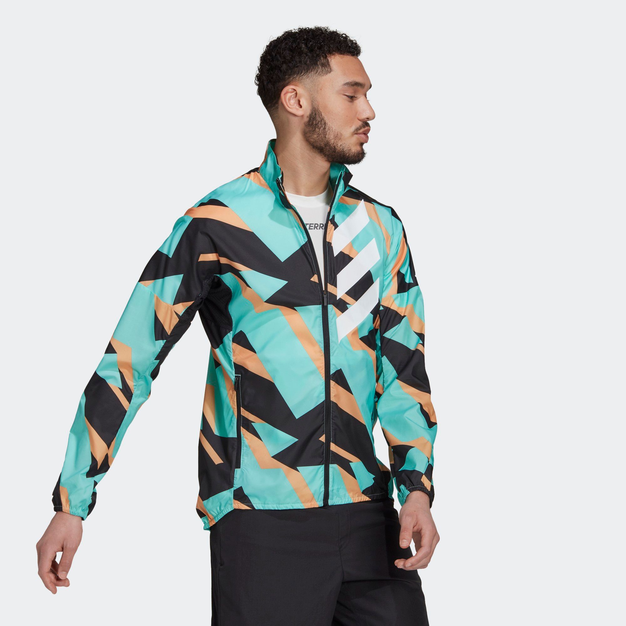  adidas Terrex Parley Agravic WIND.RDY Windbreaker - Acid Mint 