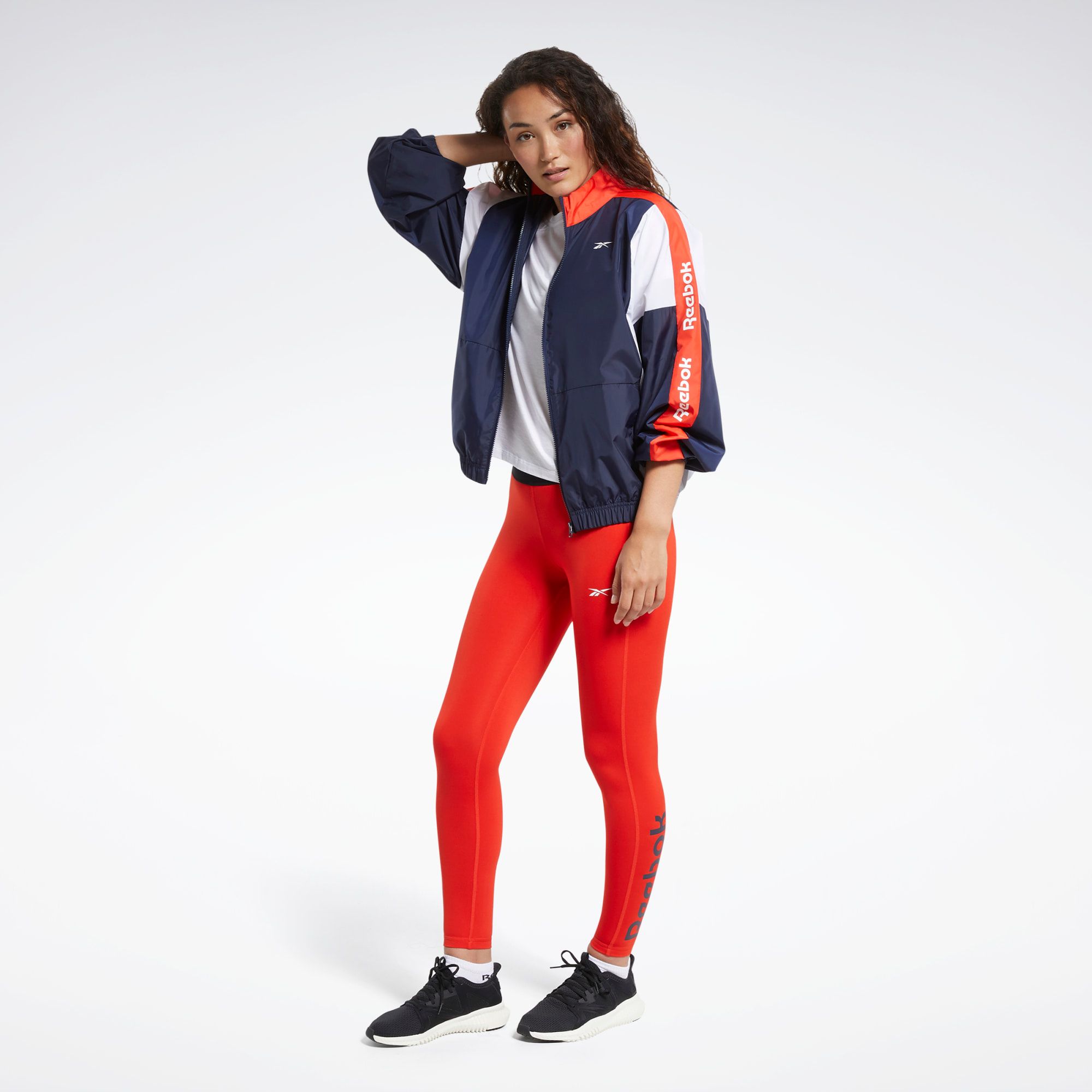 Reebok Training Essentials Woven Linear Logo Jacket - Vector Navy