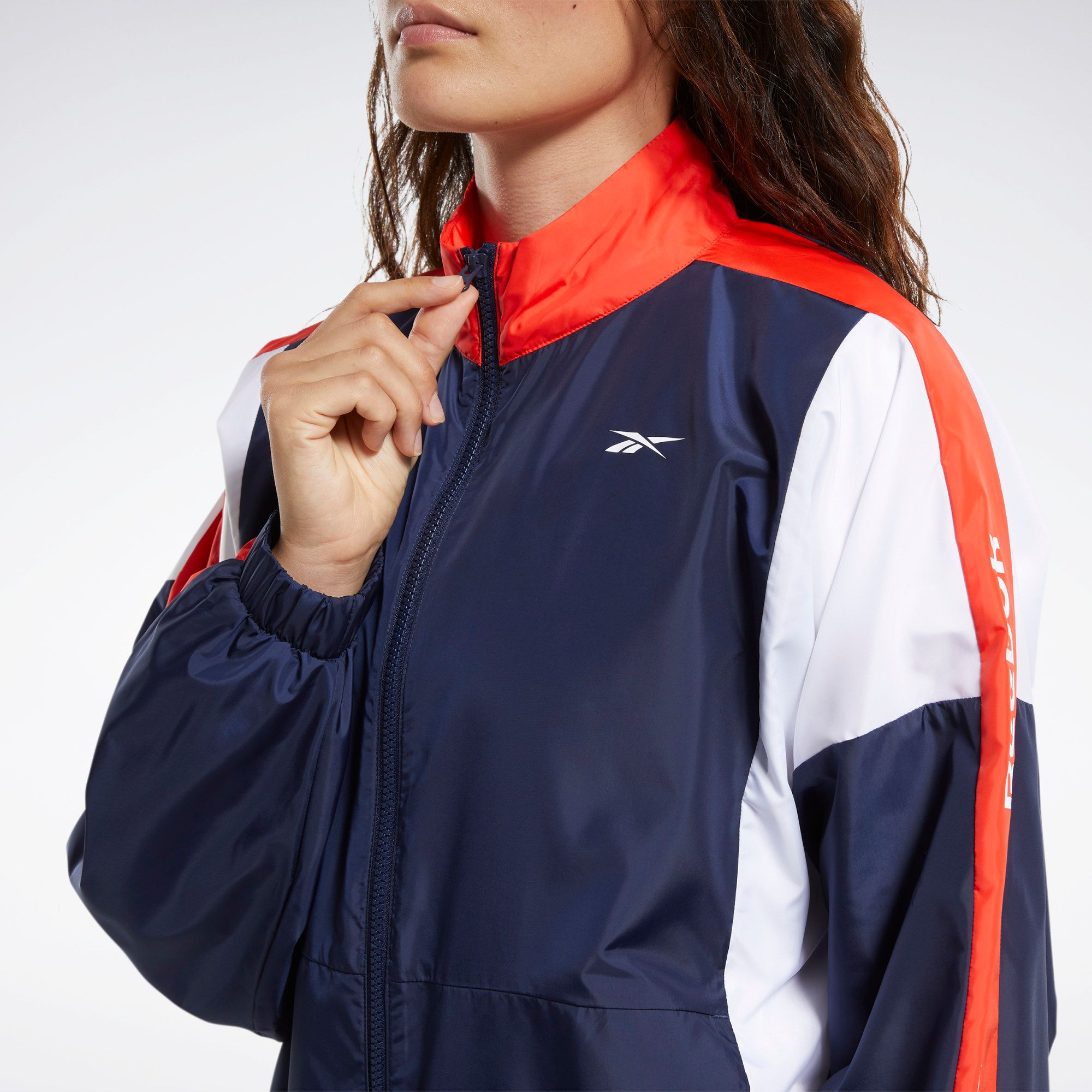 Reebok Training Essentials Woven Linear Logo Jacket - Vector Navy