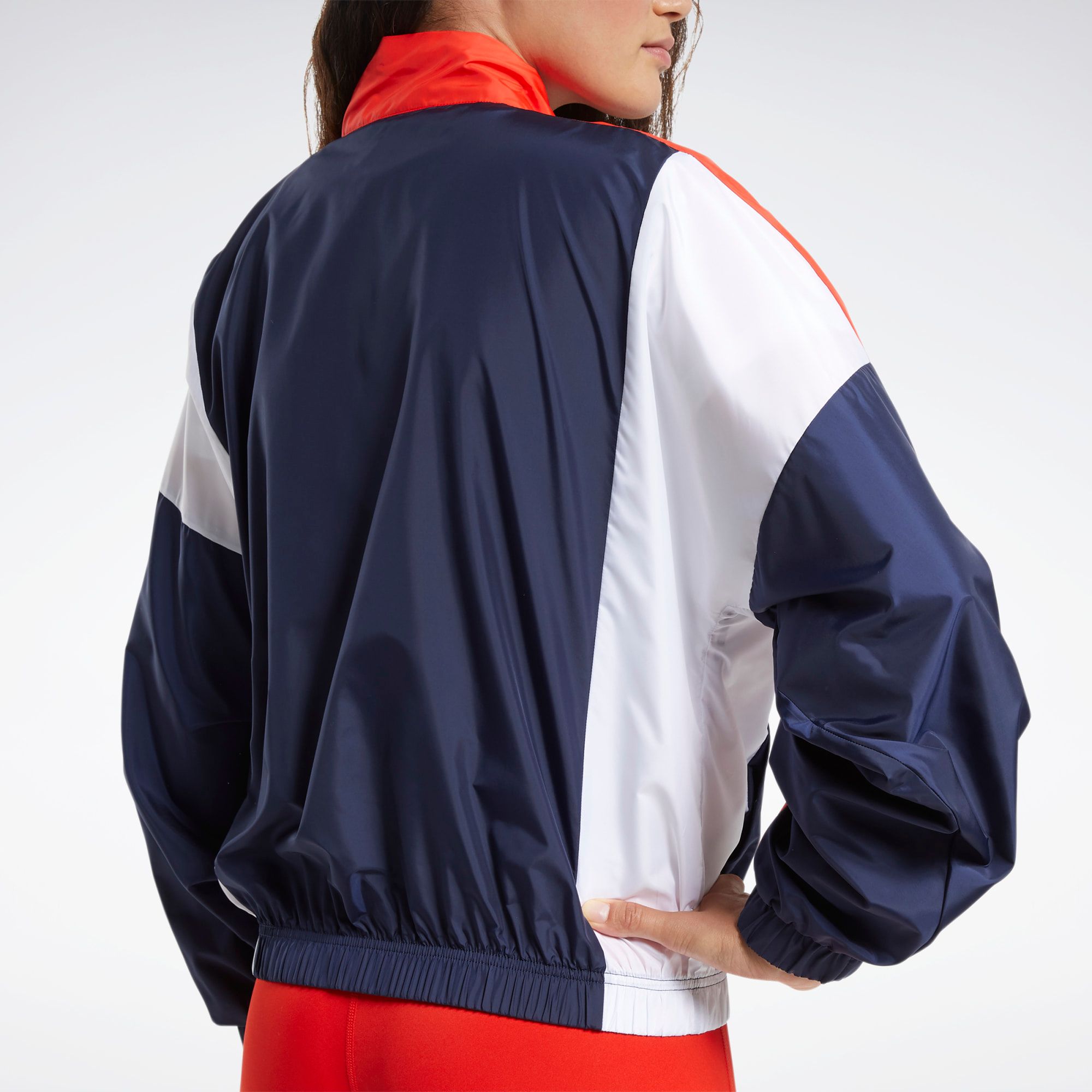 Reebok Training Essentials Woven Linear Logo Jacket - Vector Navy