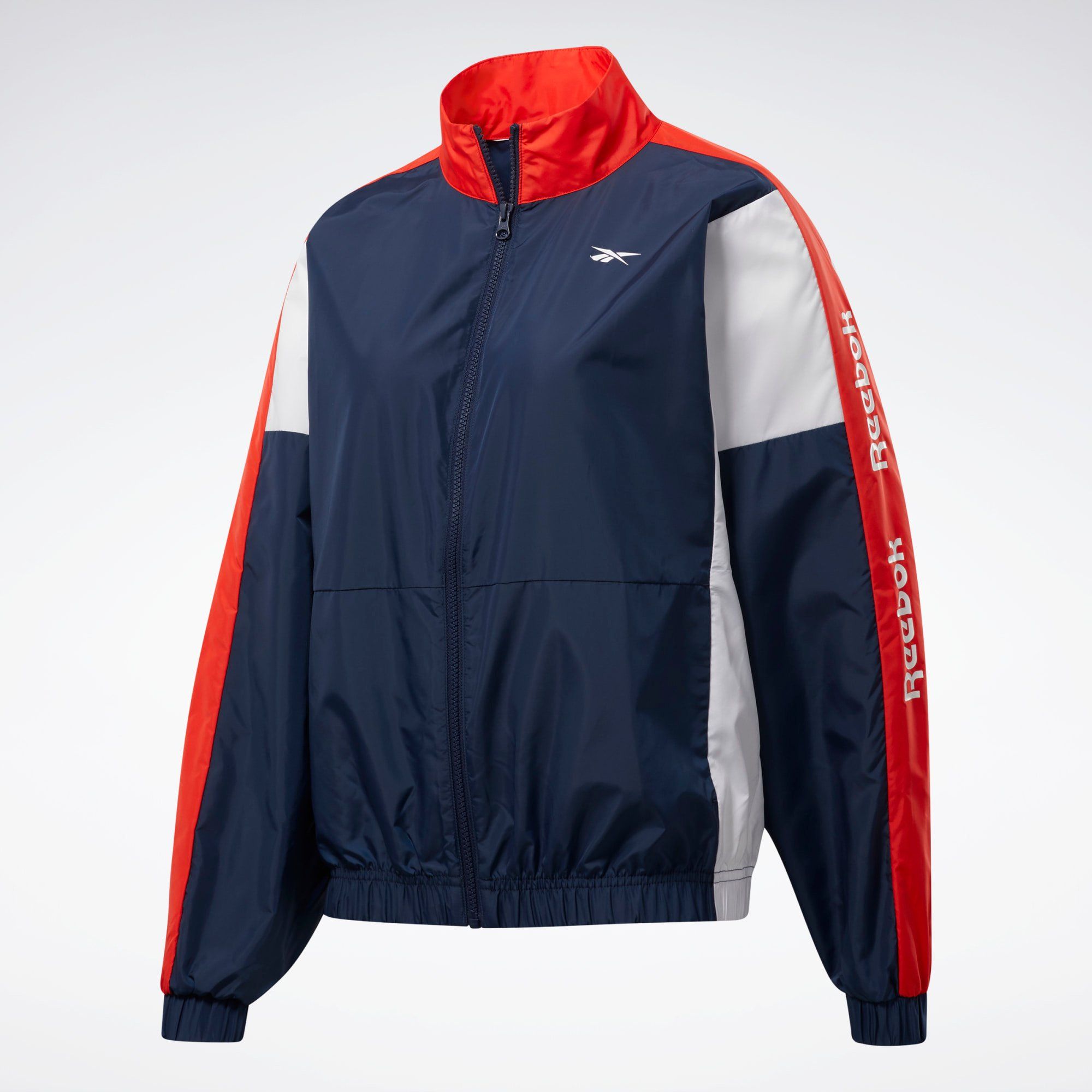 Reebok Training Essentials Woven Linear Logo Jacket - Vector Navy