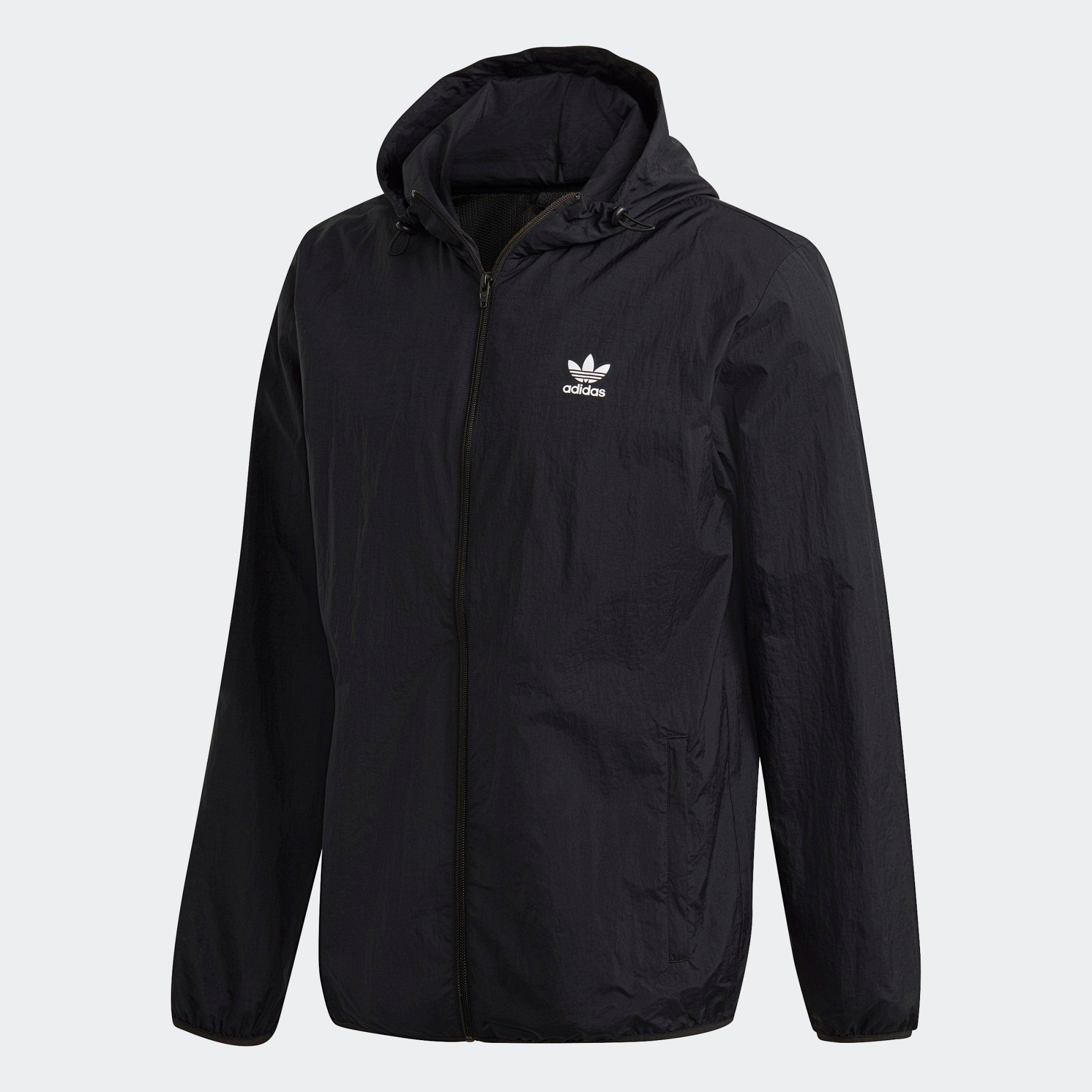 adidas Trefoil Essentials Windbreaker - Black