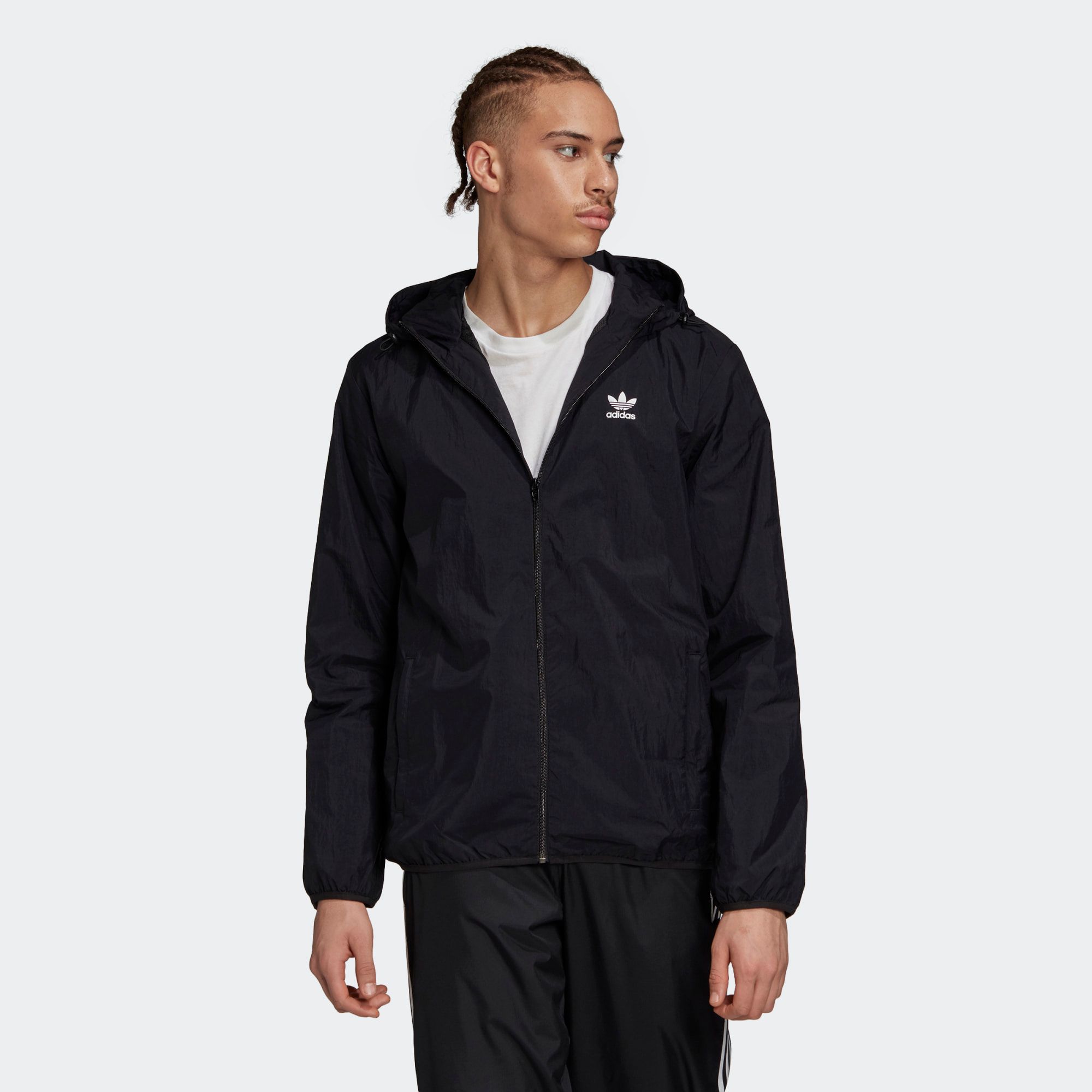 adidas Trefoil Essentials Windbreaker - Black
