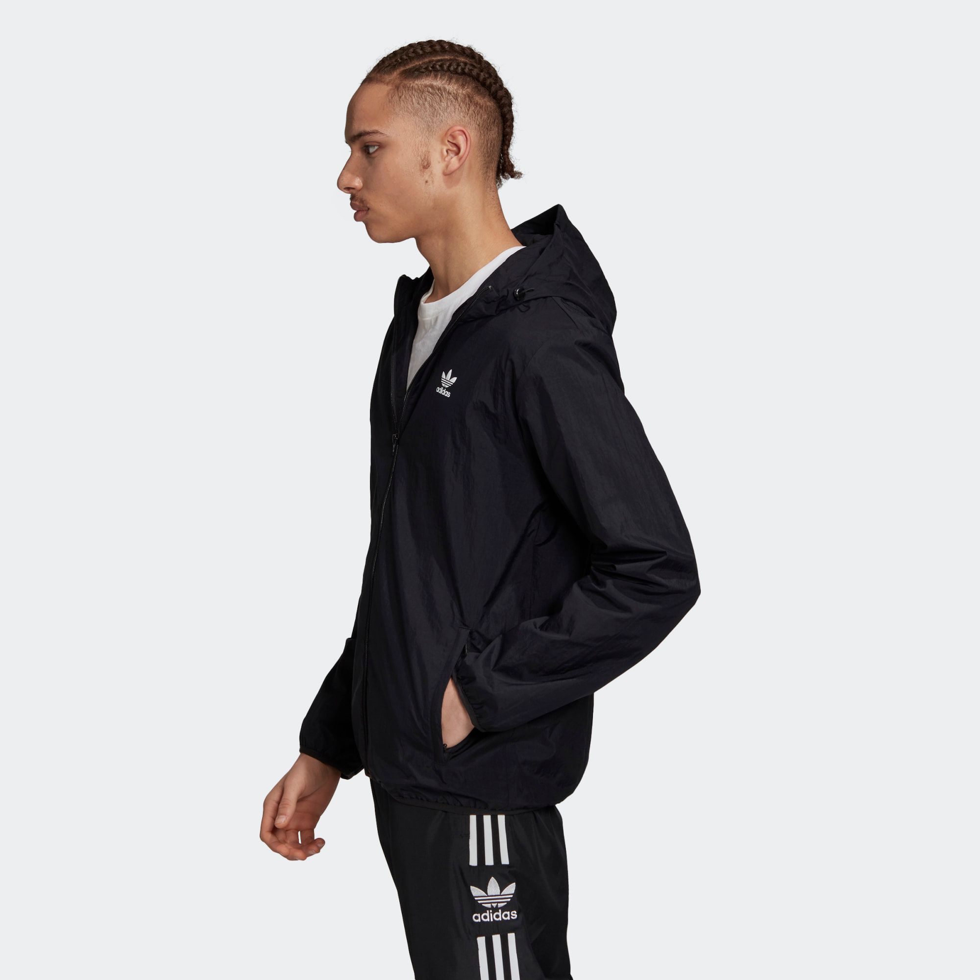 adidas Trefoil Essentials Windbreaker - Black