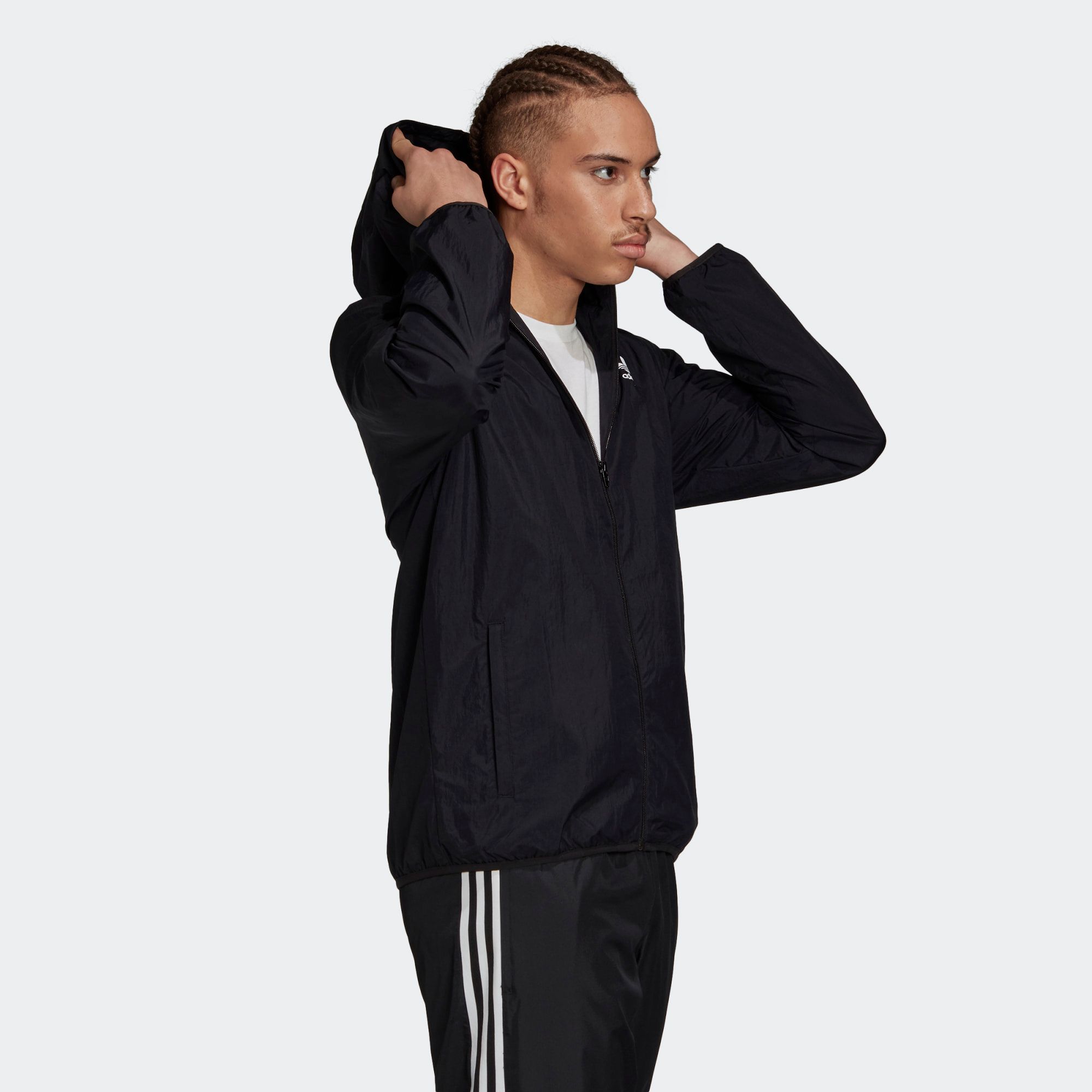 adidas Trefoil Essentials Windbreaker - Black