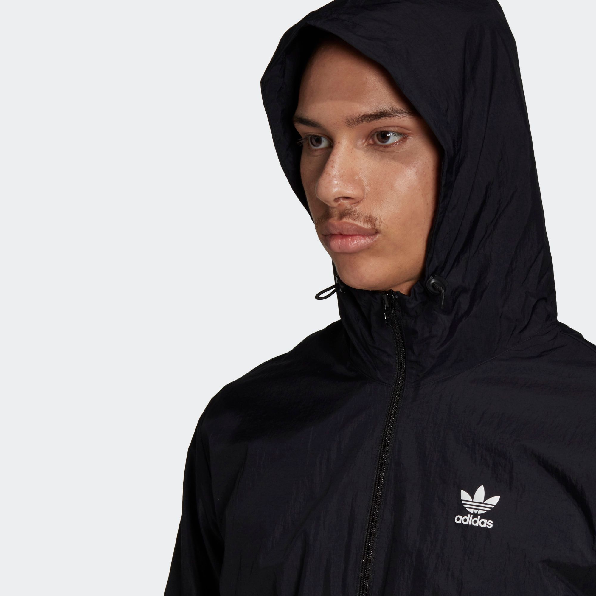 adidas Trefoil Essentials Windbreaker - Black