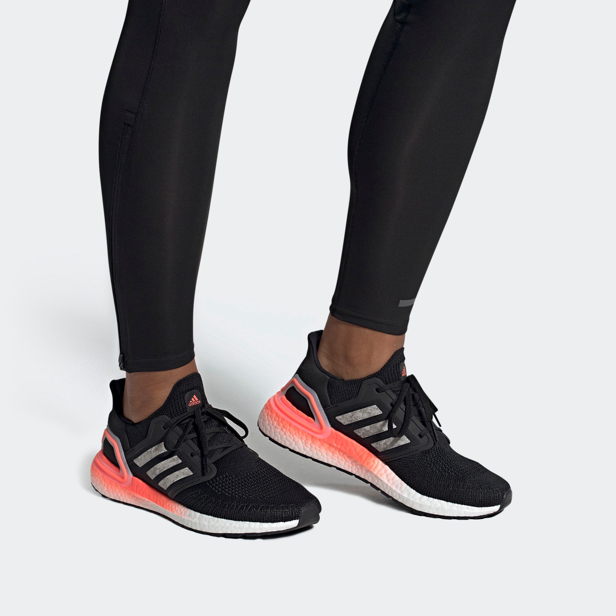 adidas UltraBOOST 20 - Black/Signal Coral