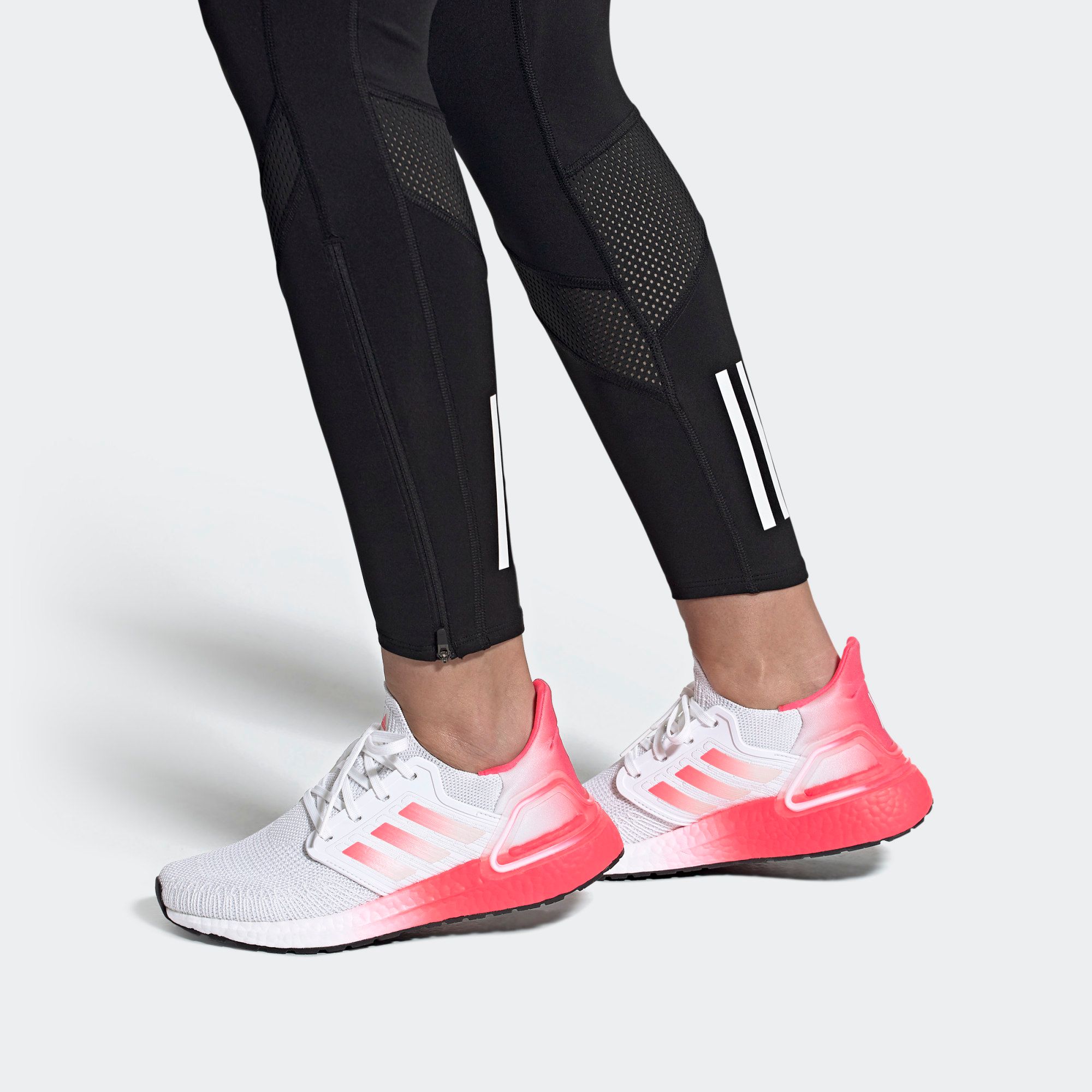 adidas UltraBOOST 20 - Cloud White/Signal Pink