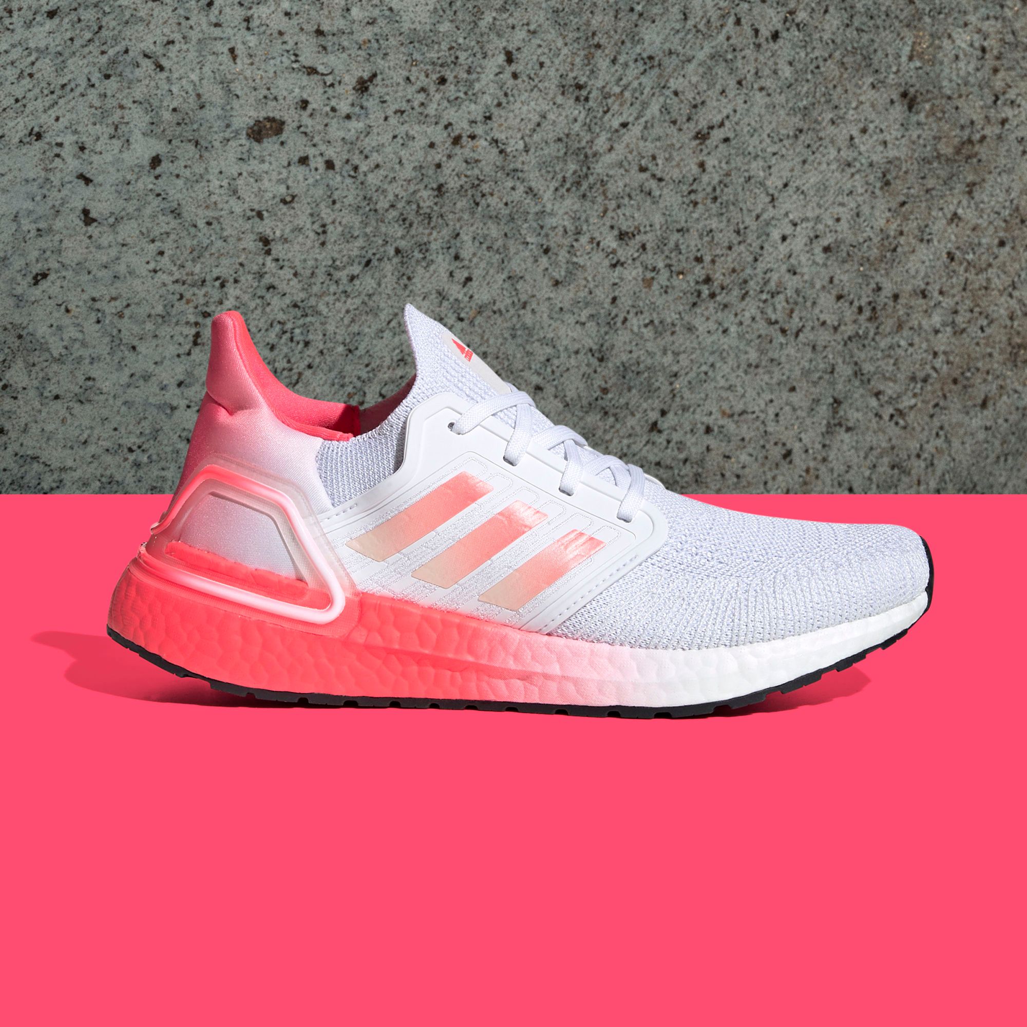 adidas UltraBOOST 20 - Cloud White/Signal Pink