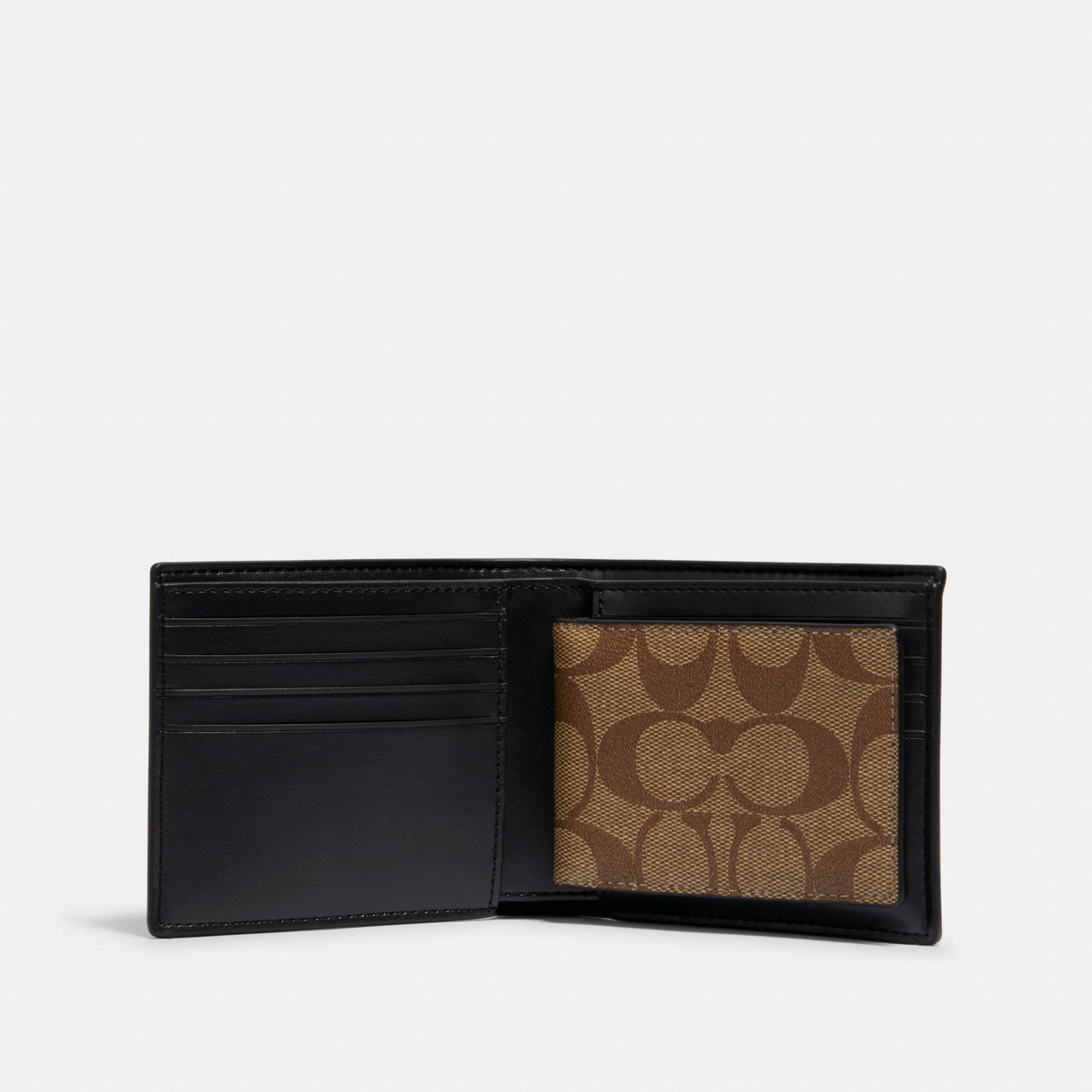 Coach 3 In 1 Wallet In Signature Canvas With Rexy By Guang Yu