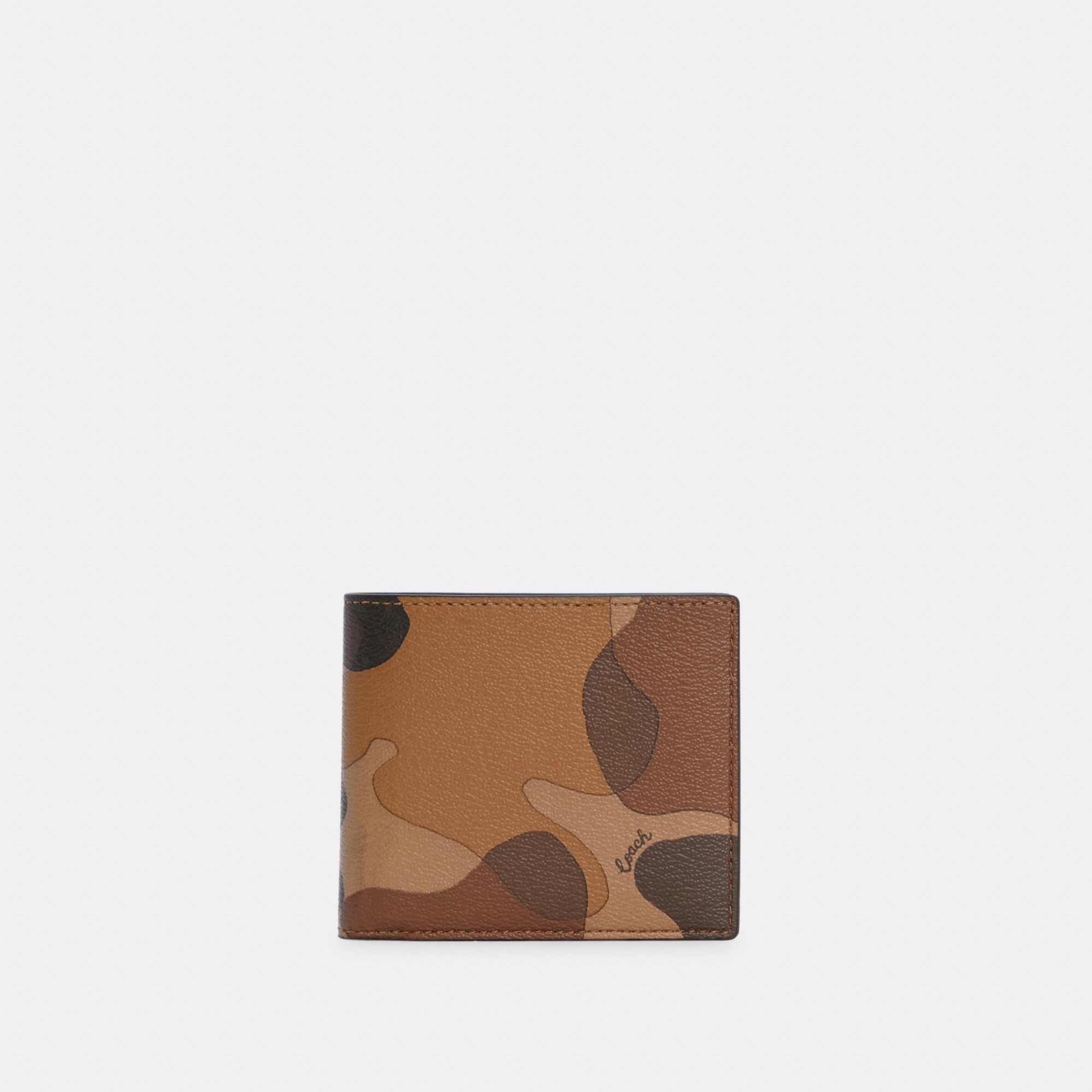  Coach Coin Wallet With Camo Print 