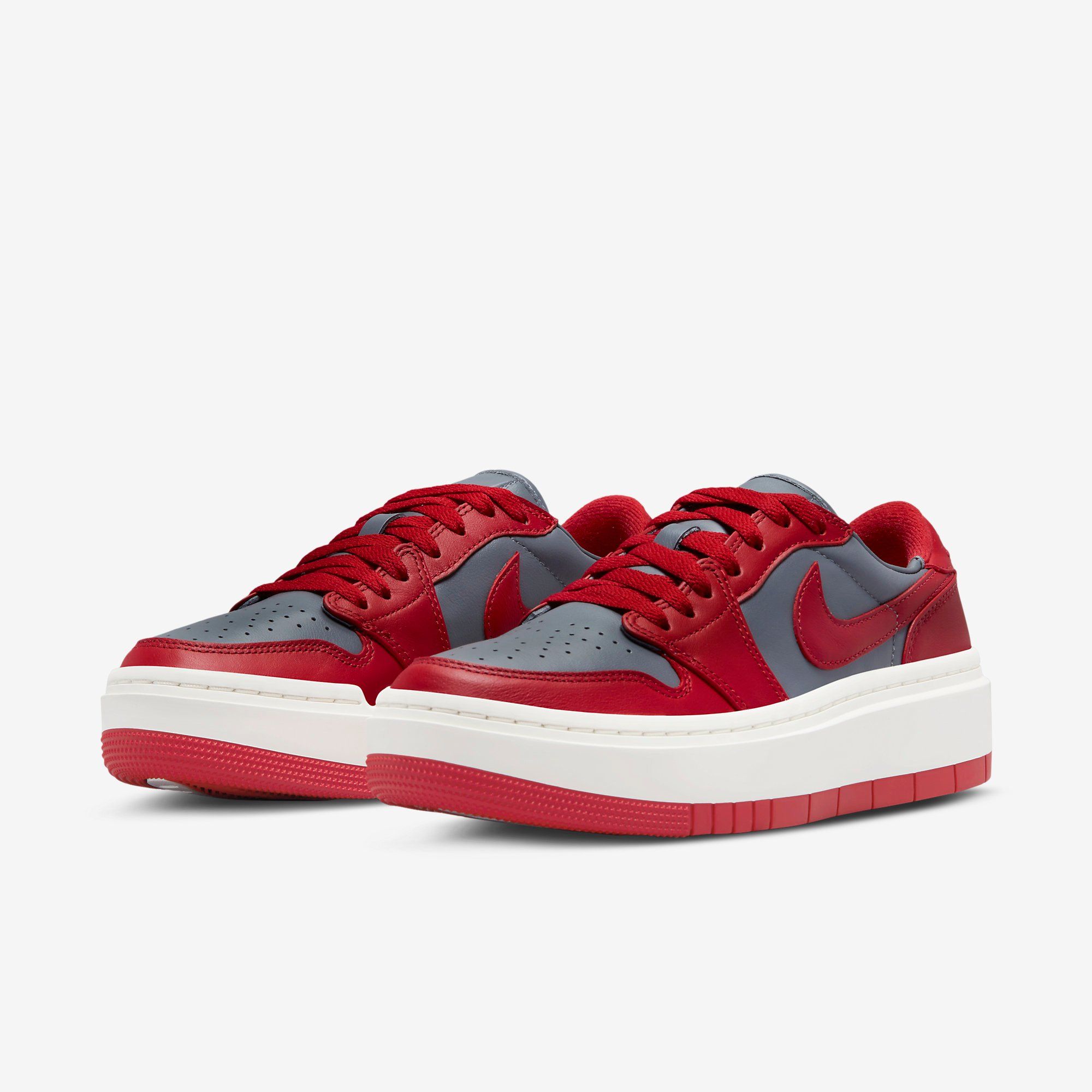  Air Jordan 1 Elevate Low WMNS - Dark Grey / Varsity Red 