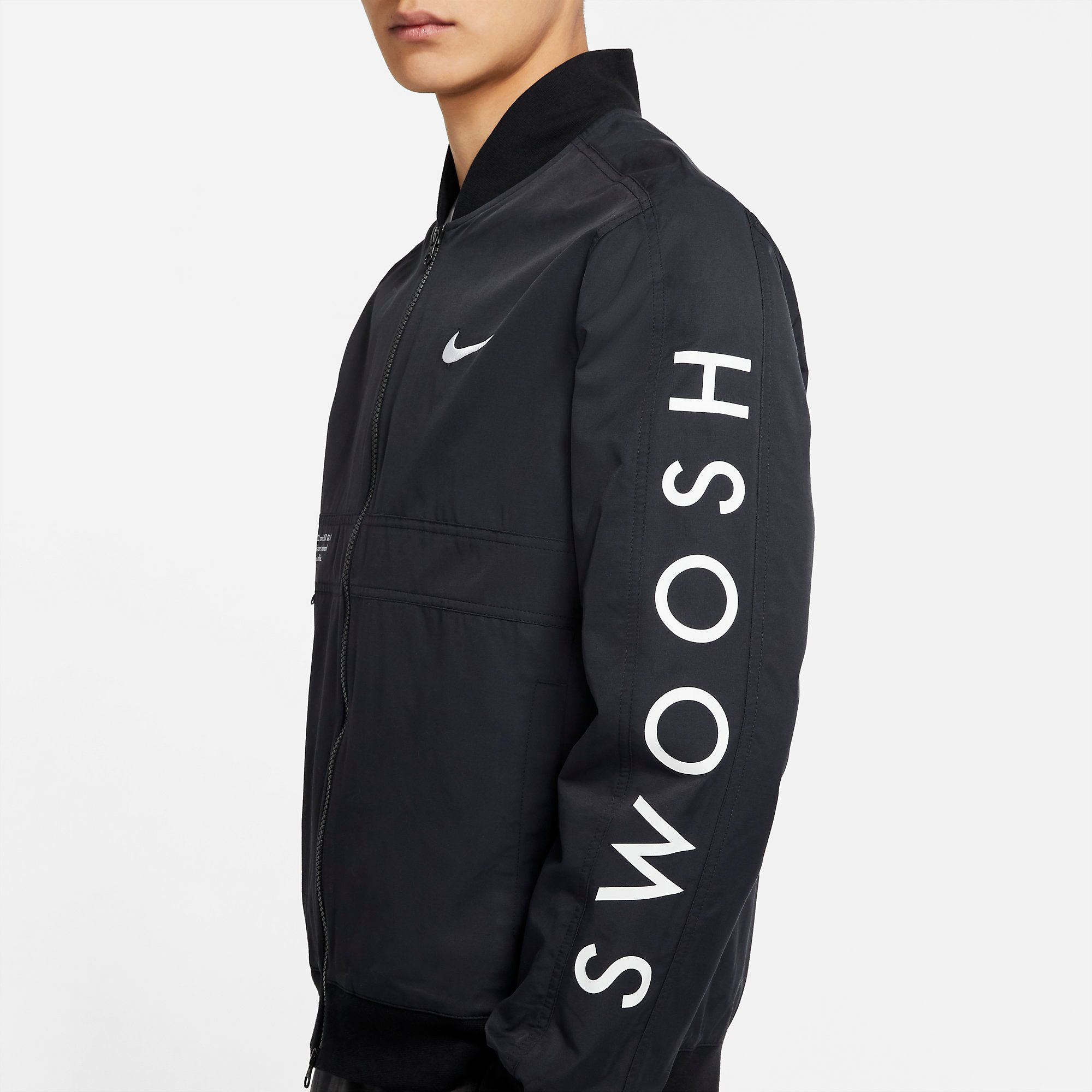  Nike Sportswear Swoosh Bomber Jacket - Black 