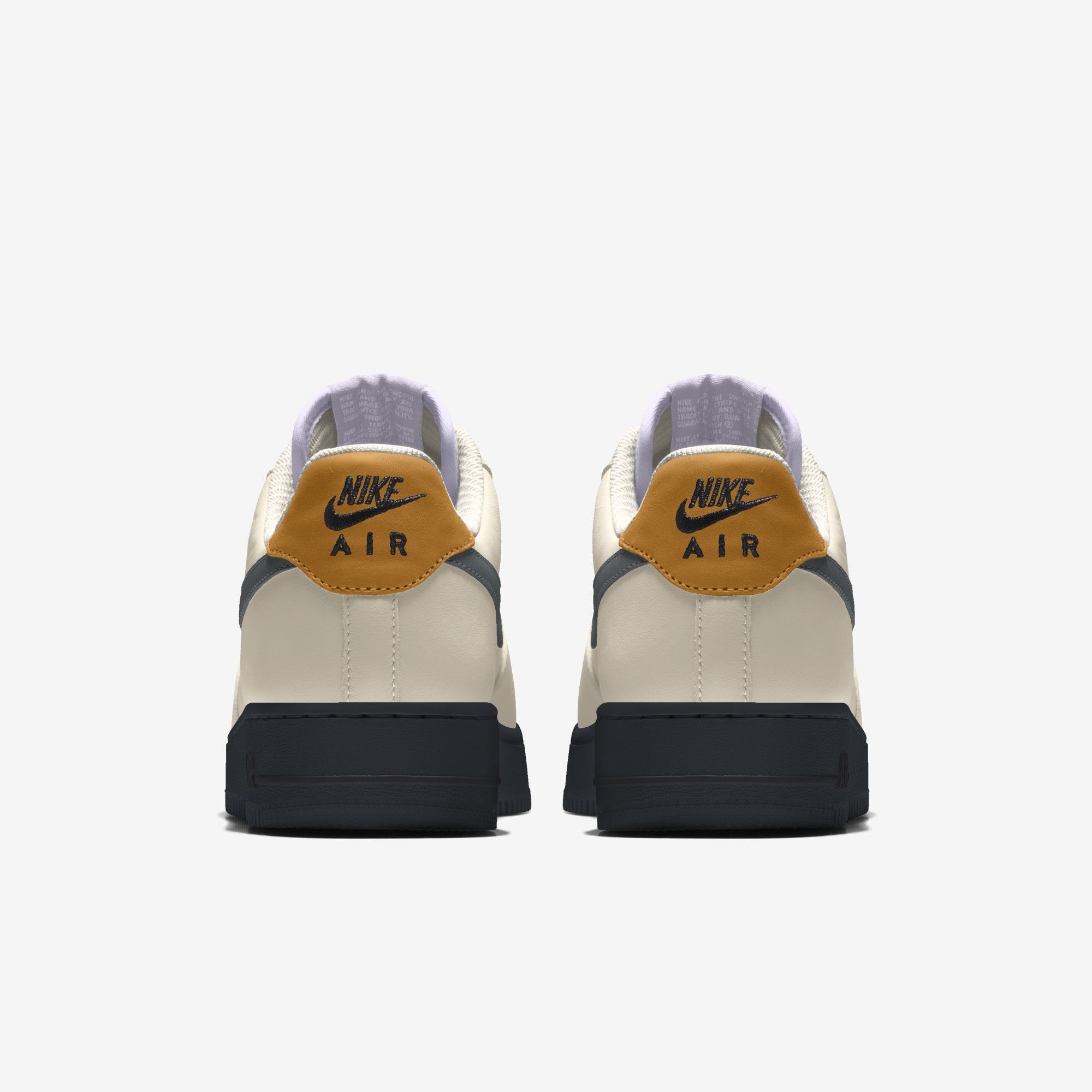 Nike Air Force 1 Low By You - Sail/Black with Olive Laces