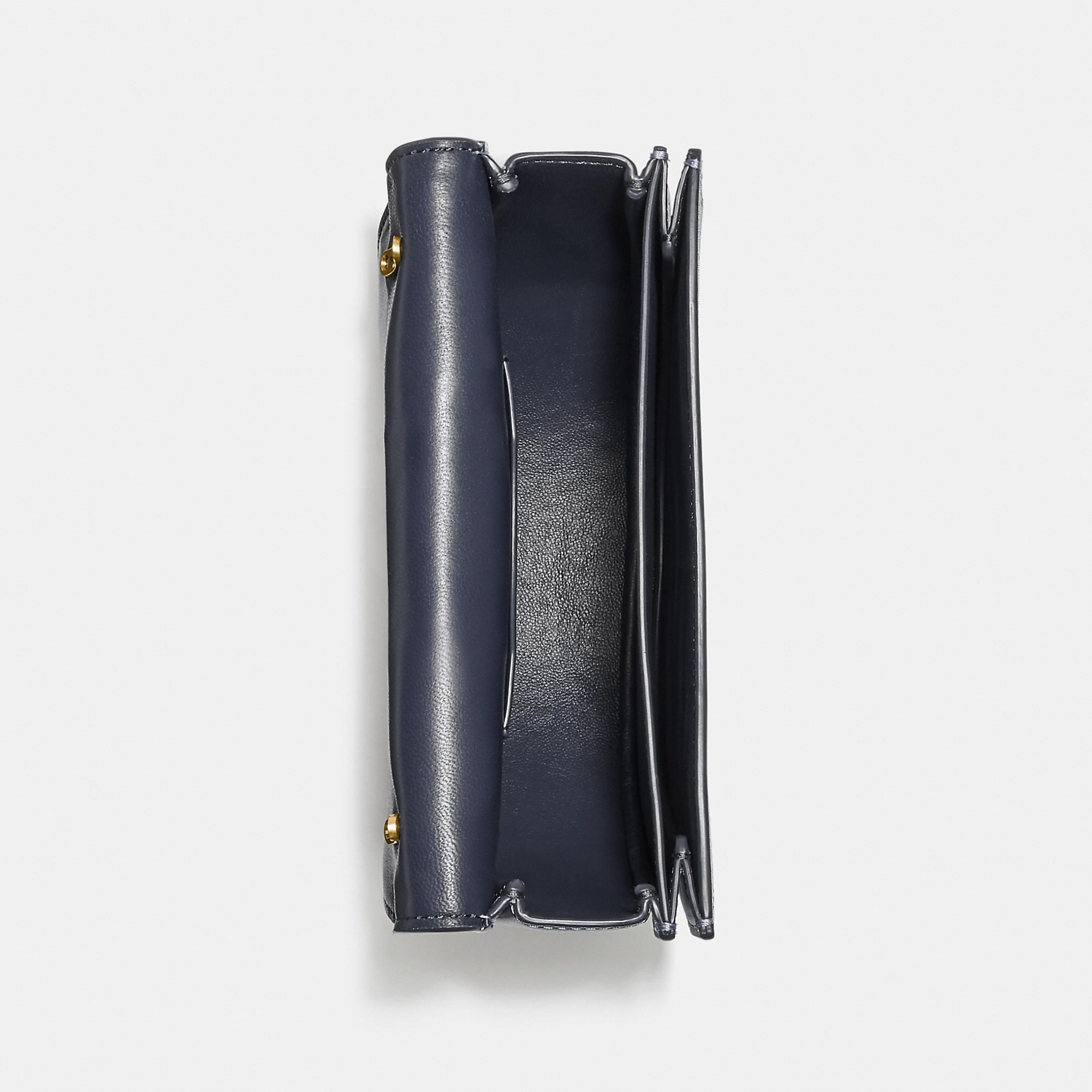 Coach Alie Saddle Bag In Signature Jacquard - Midnight Navy